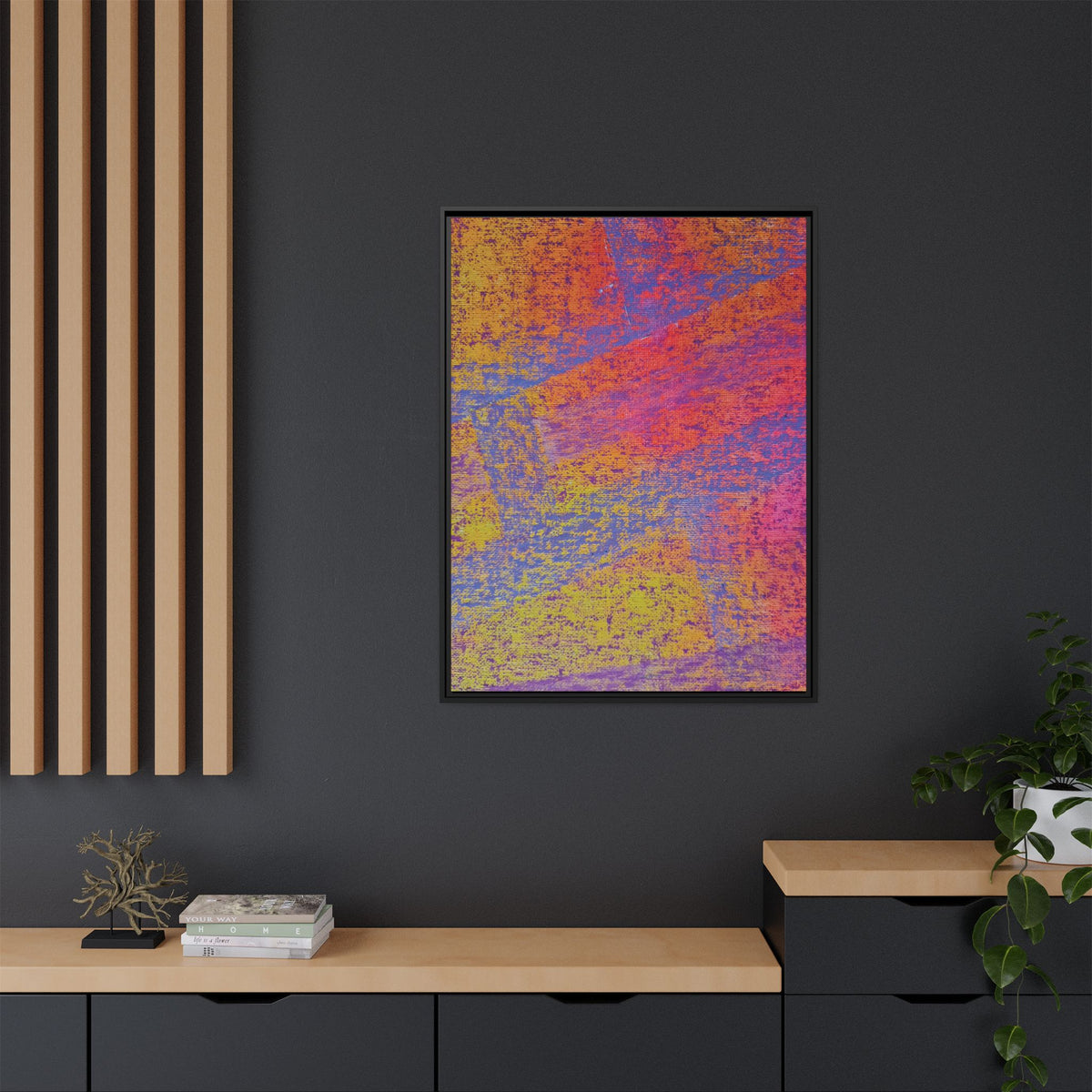 Sunset Matte Canvas, Framed