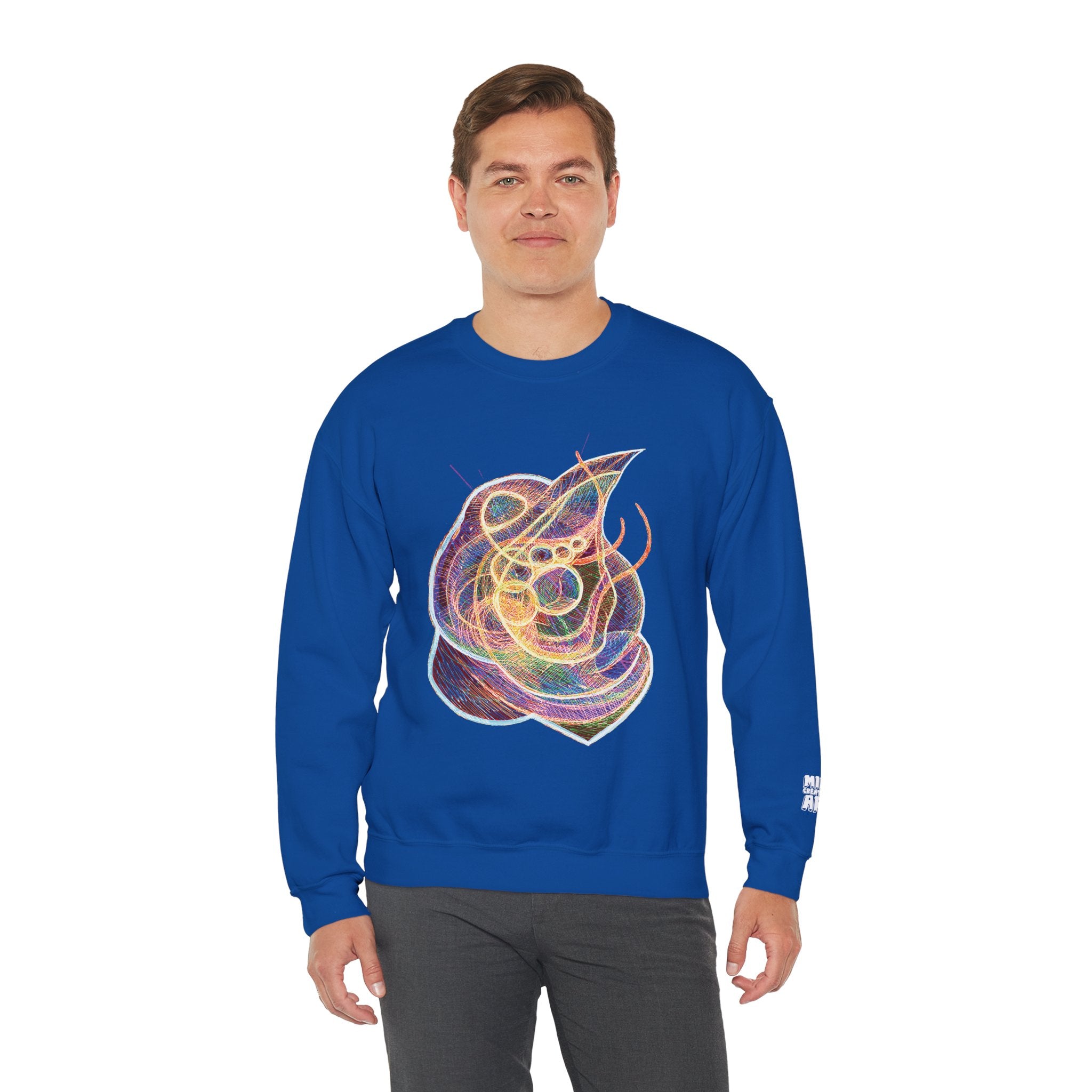 Renewal (Electric Yellow & Purple) Unisex Heavy Blend™ Crewneck Sweatshirt