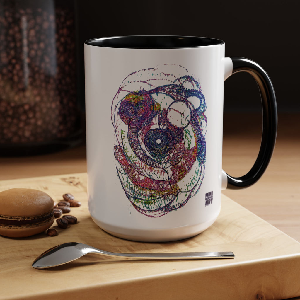 Spiraling Accent Coffee Mug (11oz, 15oz)