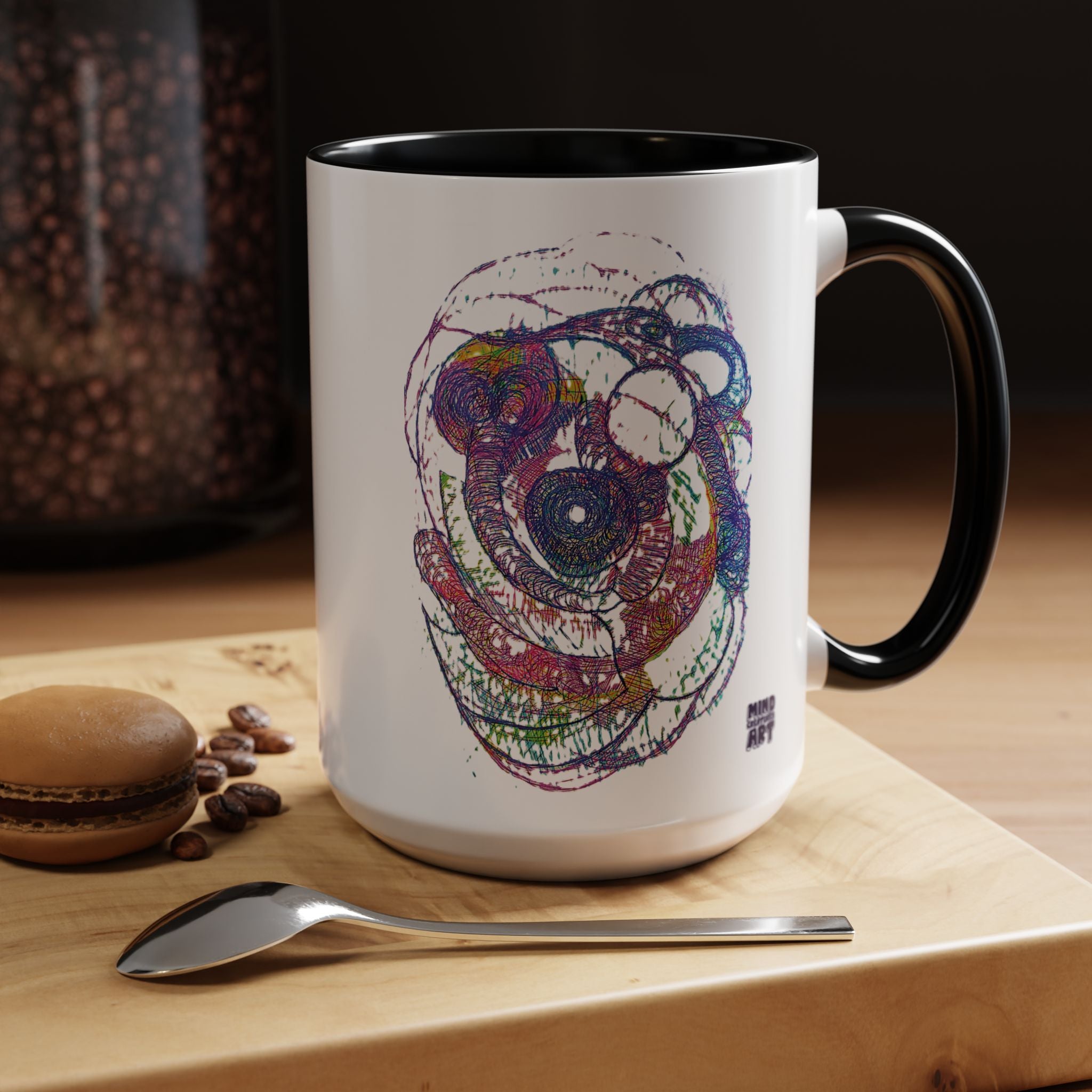Spiraling Accent Coffee Mug (11oz, 15oz)