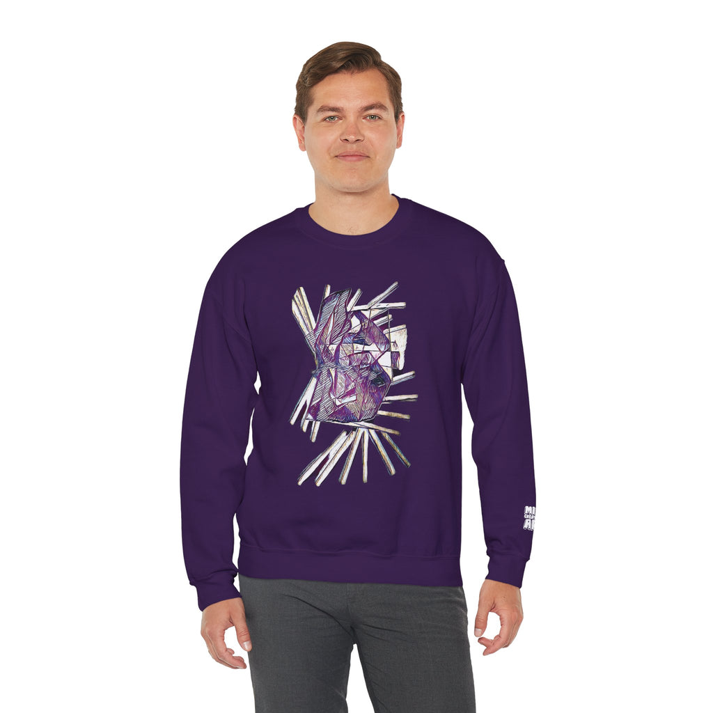 Lightspeed (Purple) Unisex Heavy Blend™ Crewneck Sweatshirt