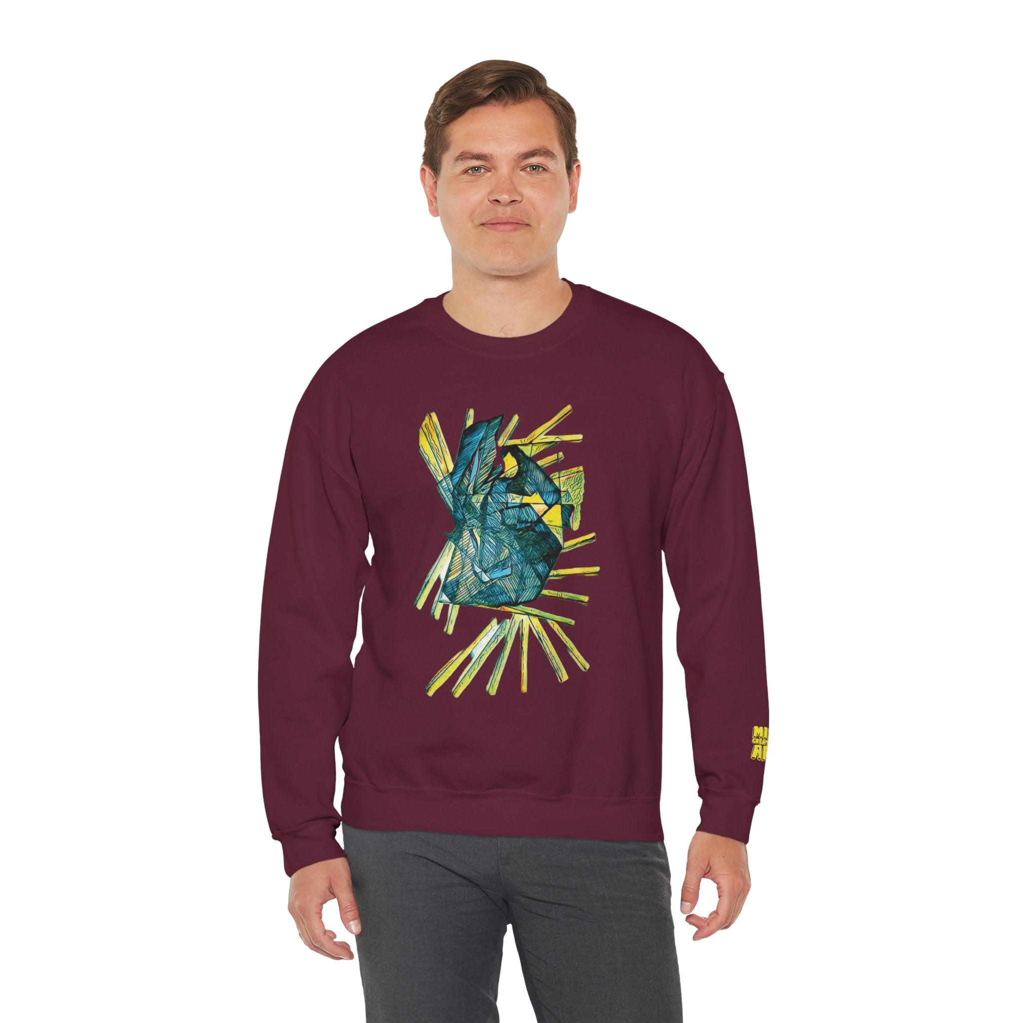 Lightspeed (Teal) Unisex Heavy Blend™ Crewneck Sweatshirt