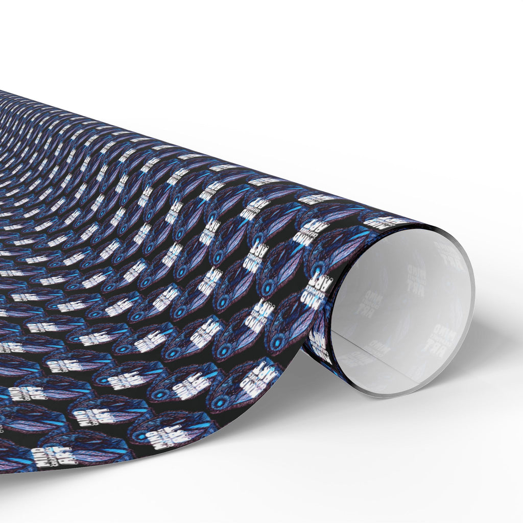 Who Are You? (Black Background, White Logo) Heavy Wrapping Paper