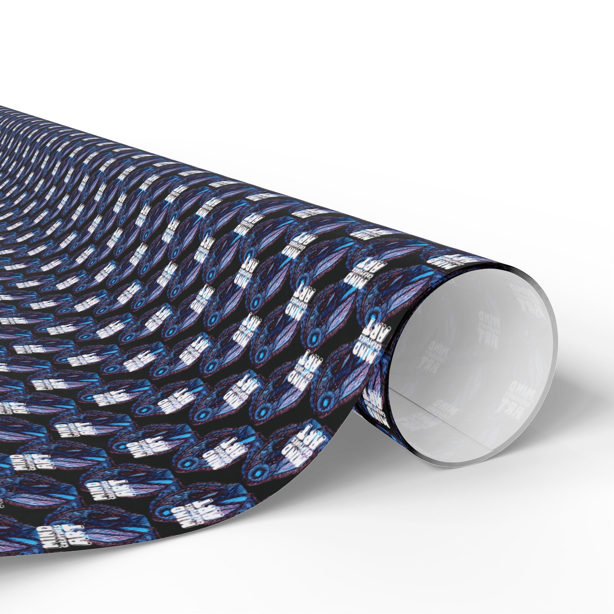 Who Are You? (Black Background, White Logo) Heavy Wrapping Paper