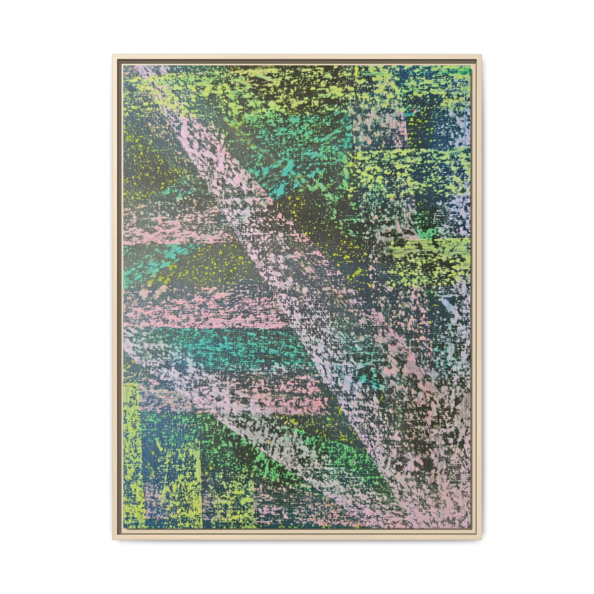 Stream Matte Canvas, Framed