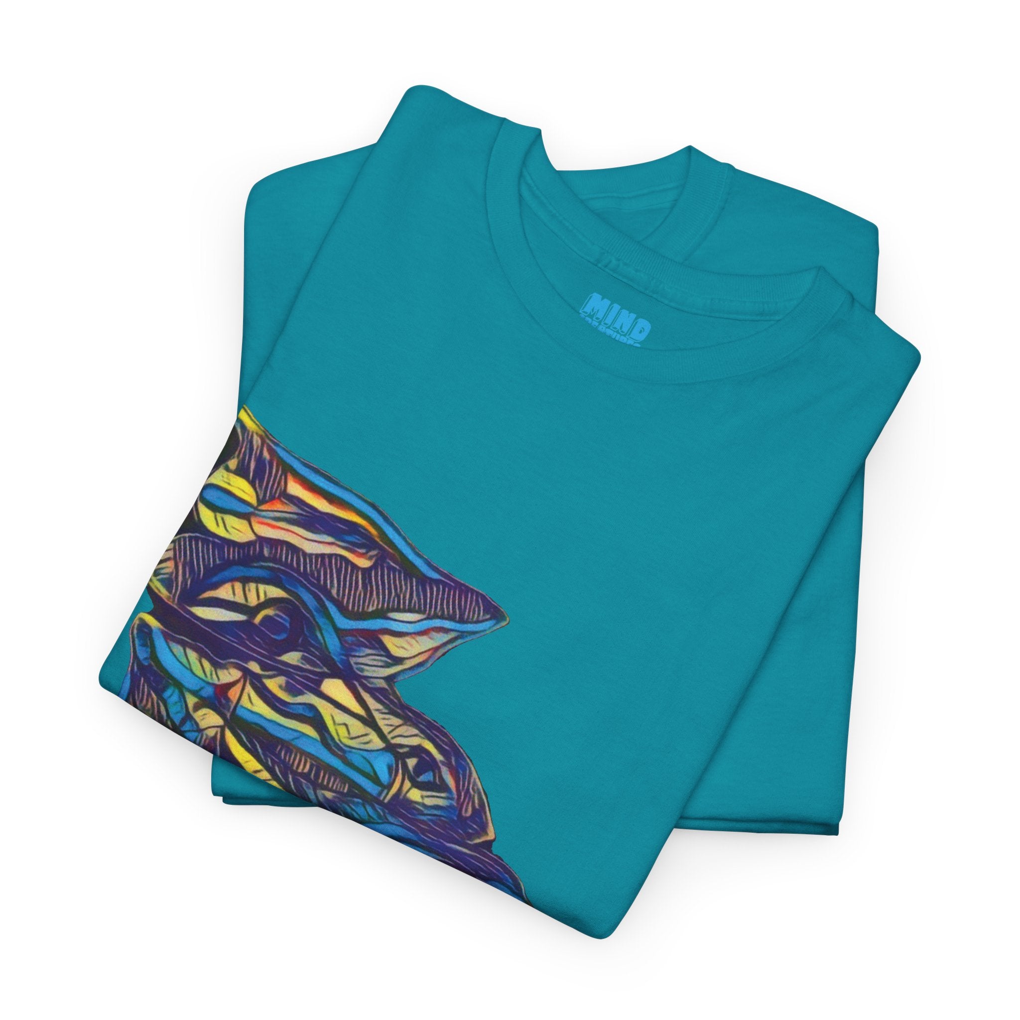 Cheshire (Blue & Yellow) Unisex Heavy Cotton Tee