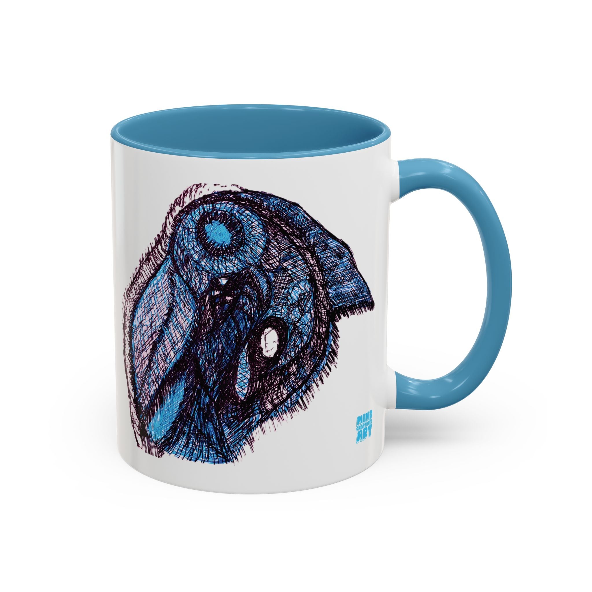 Who Are You? (Blue) Accent Coffee Mug (11oz, 15oz)