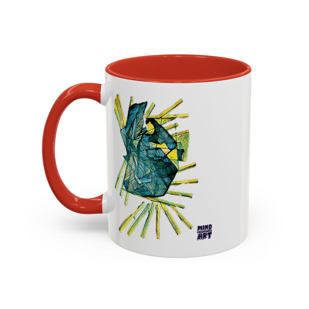Lightspeed (Teal) Accent Coffee Mug (11oz, 15oz)
