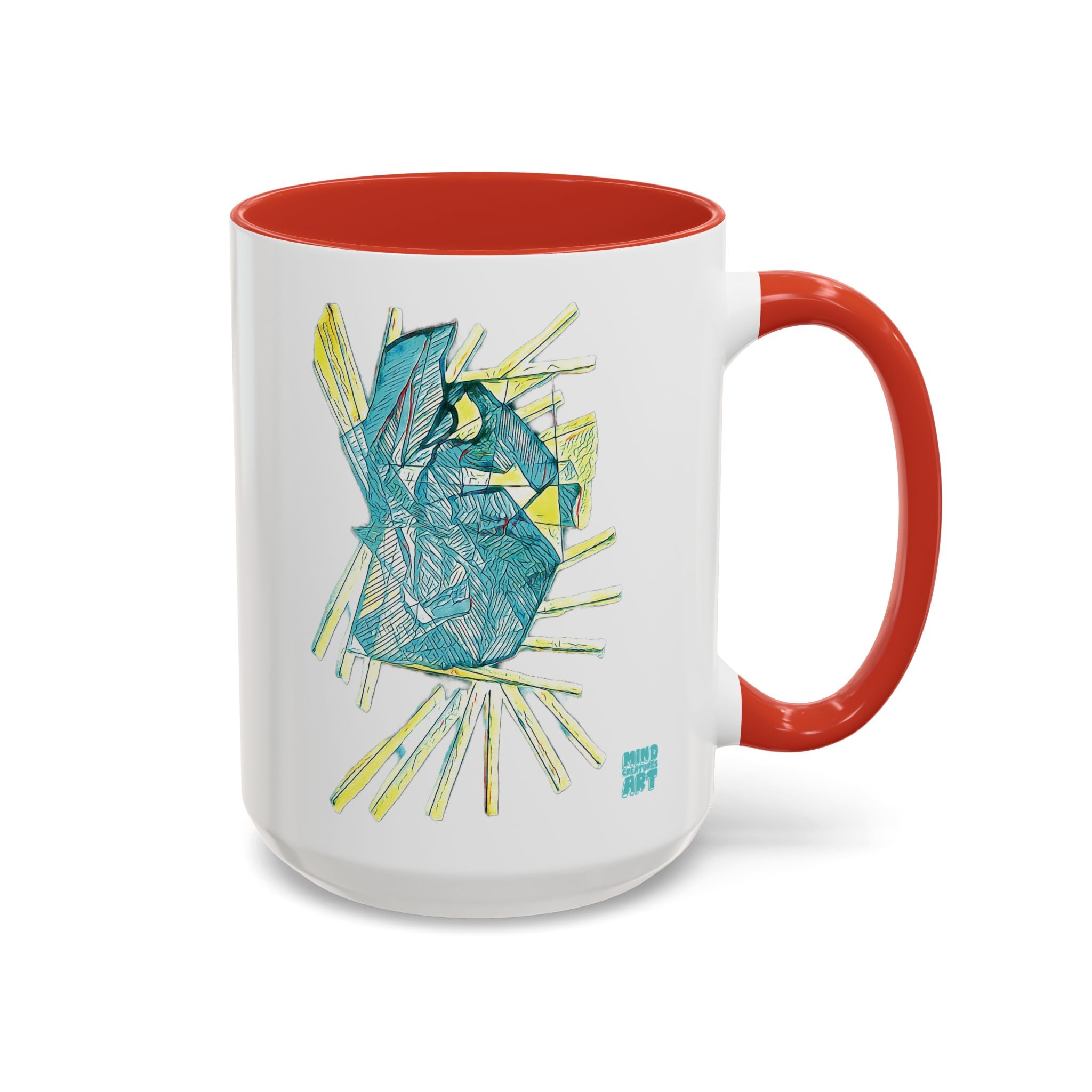 Lightspeed (Aqua) Accent Coffee Mug (11oz, 15oz)