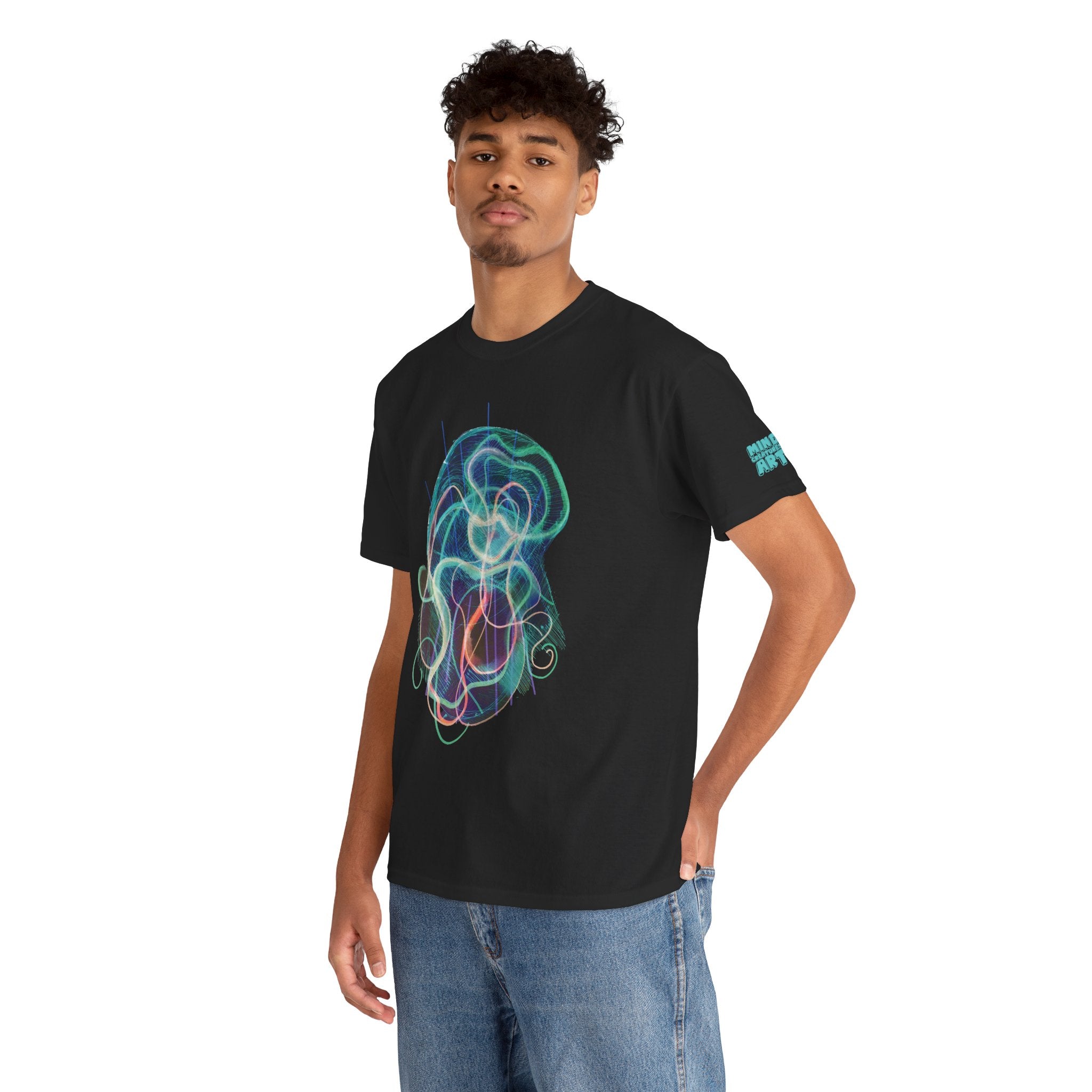 Davy Jones (Electric Teal) Unisex Heavy Cotton Tee