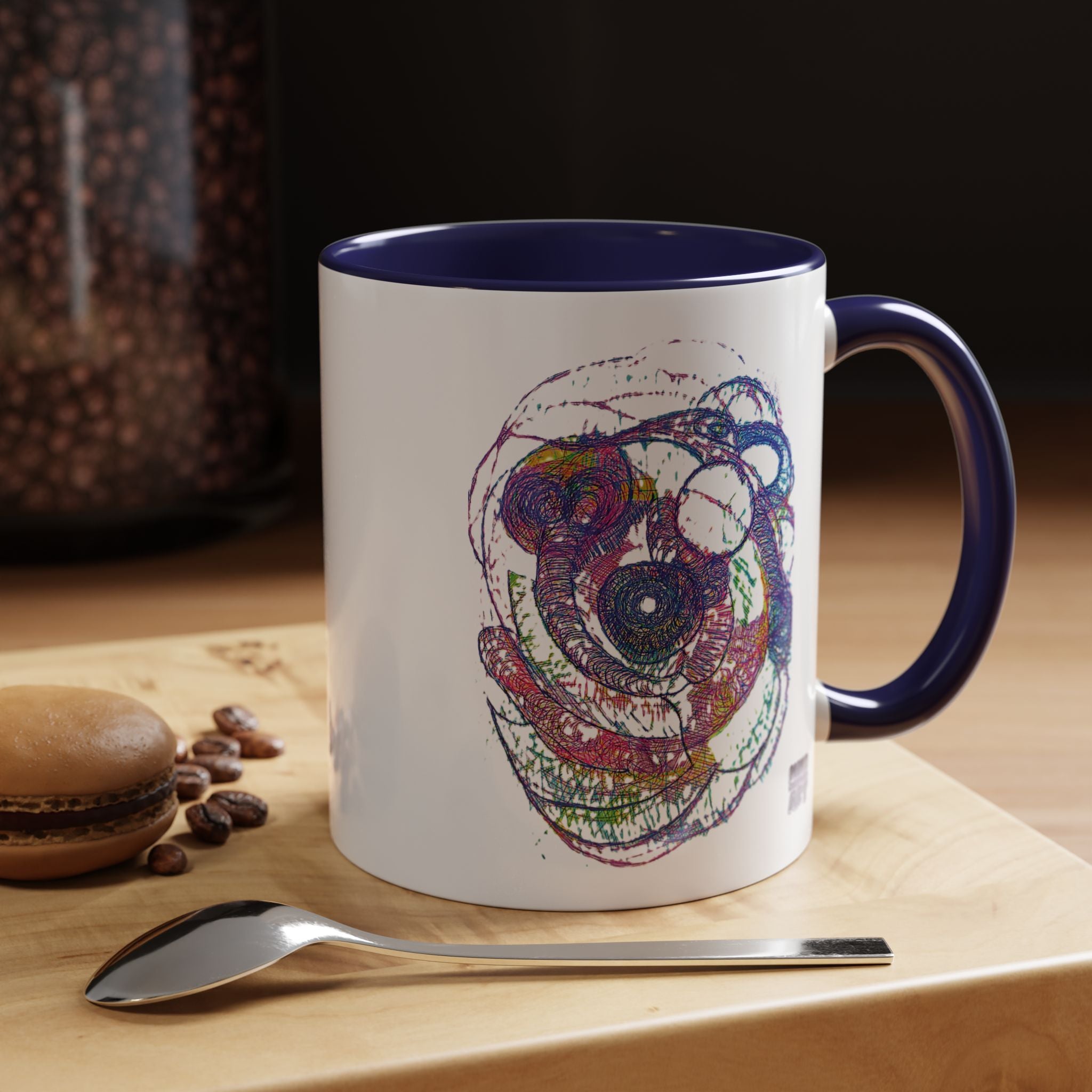 Spiraling Accent Coffee Mug (11oz, 15oz)