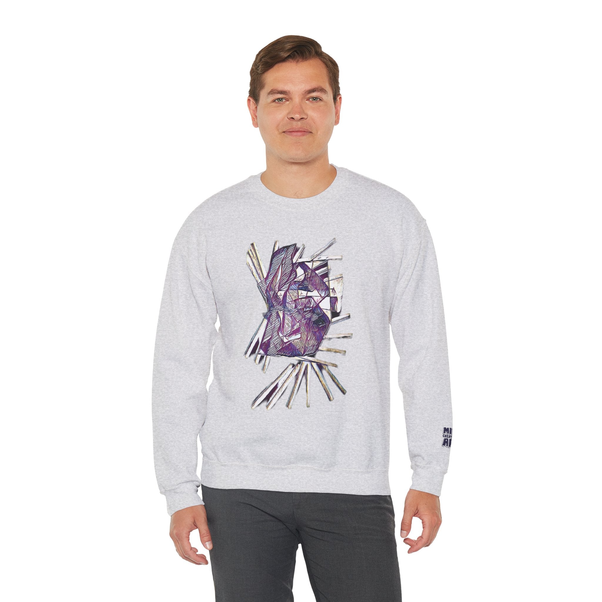 Lightspeed (Purple) Unisex Heavy Blend™ Crewneck Sweatshirt