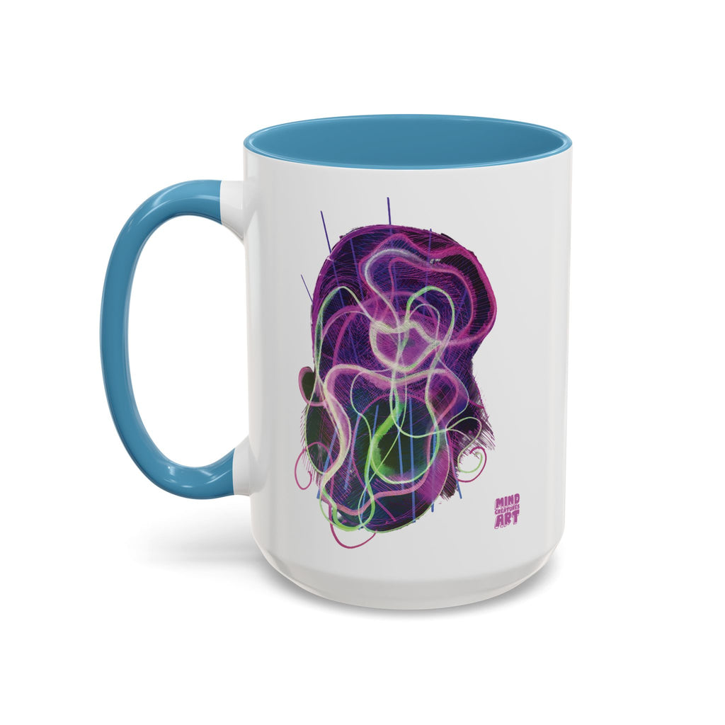 Davy Jones (Electric Purple) Accent Coffee Mug (11oz, 15oz)