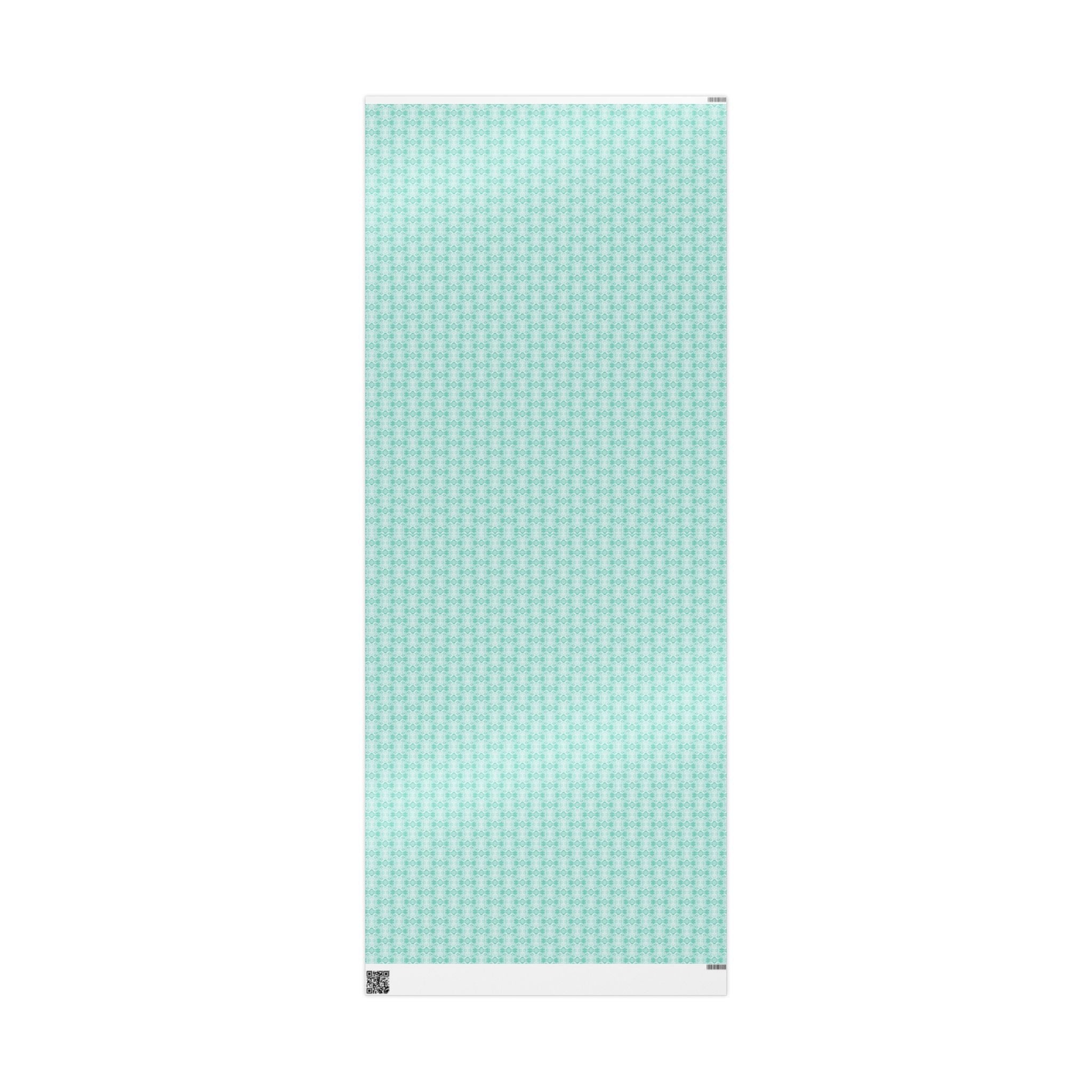 Love (Seafoam, White Background) Heavy Wrapping Paper