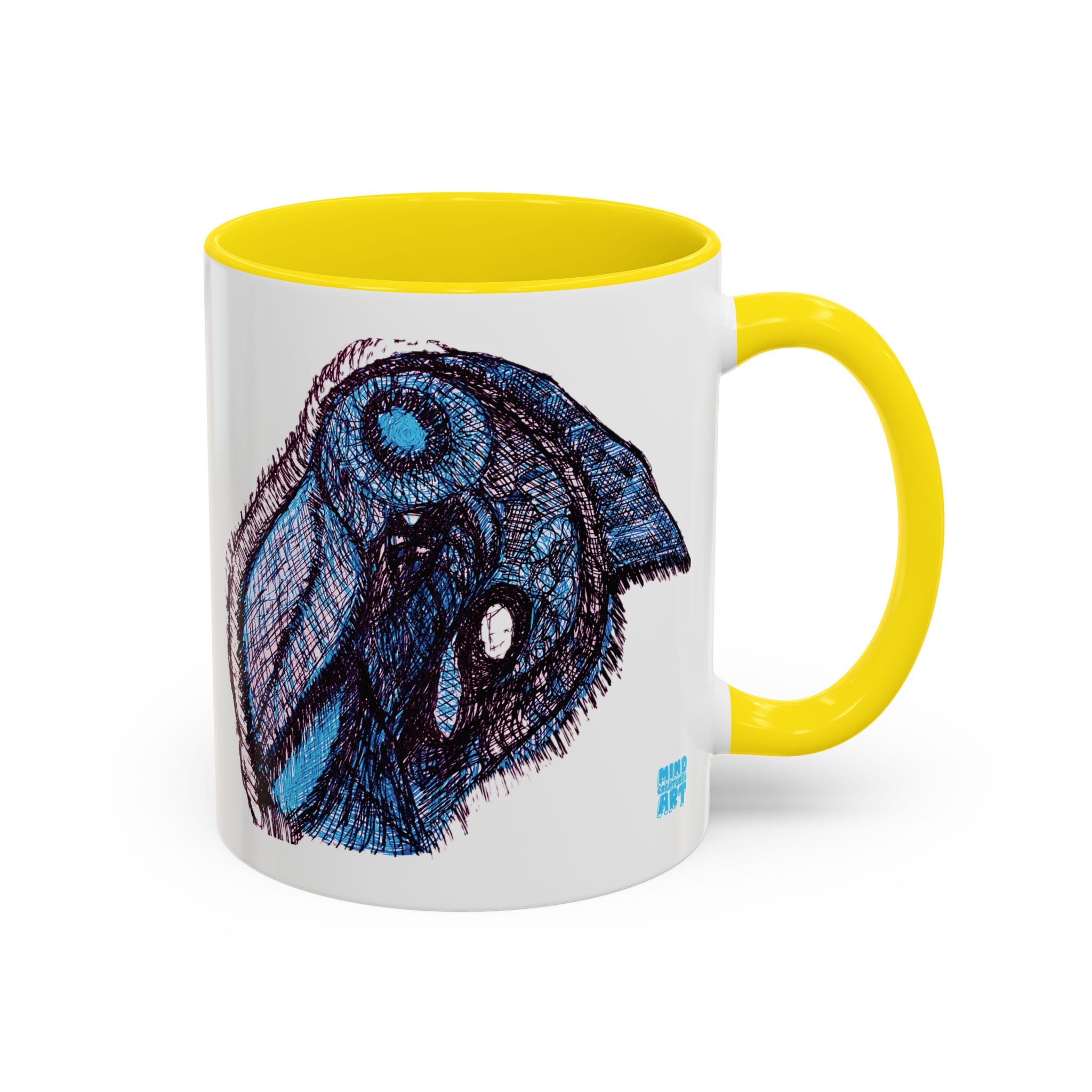 Who Are You? (Blue) Accent Coffee Mug (11oz, 15oz)
