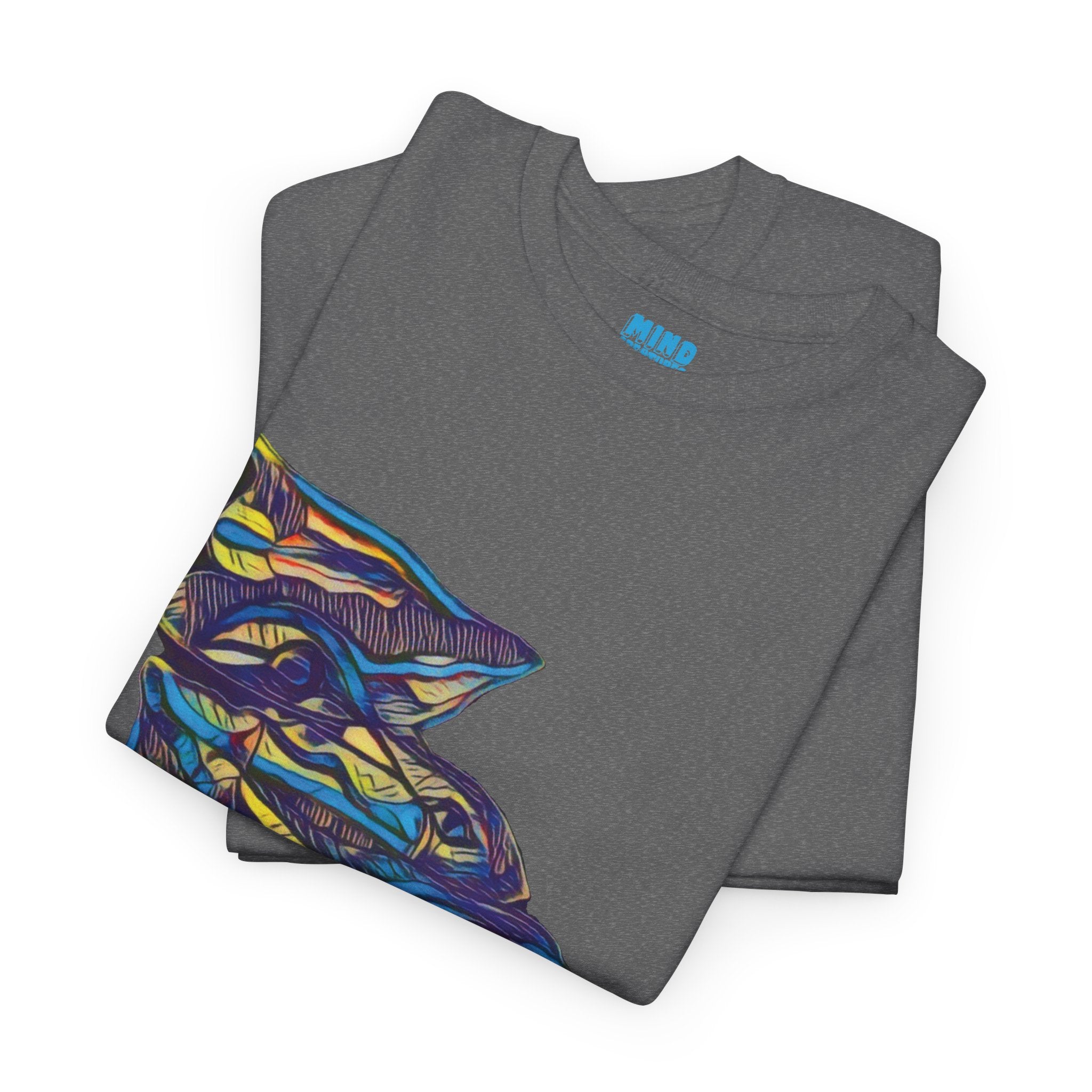 Cheshire (Blue & Yellow) Unisex Heavy Cotton Tee