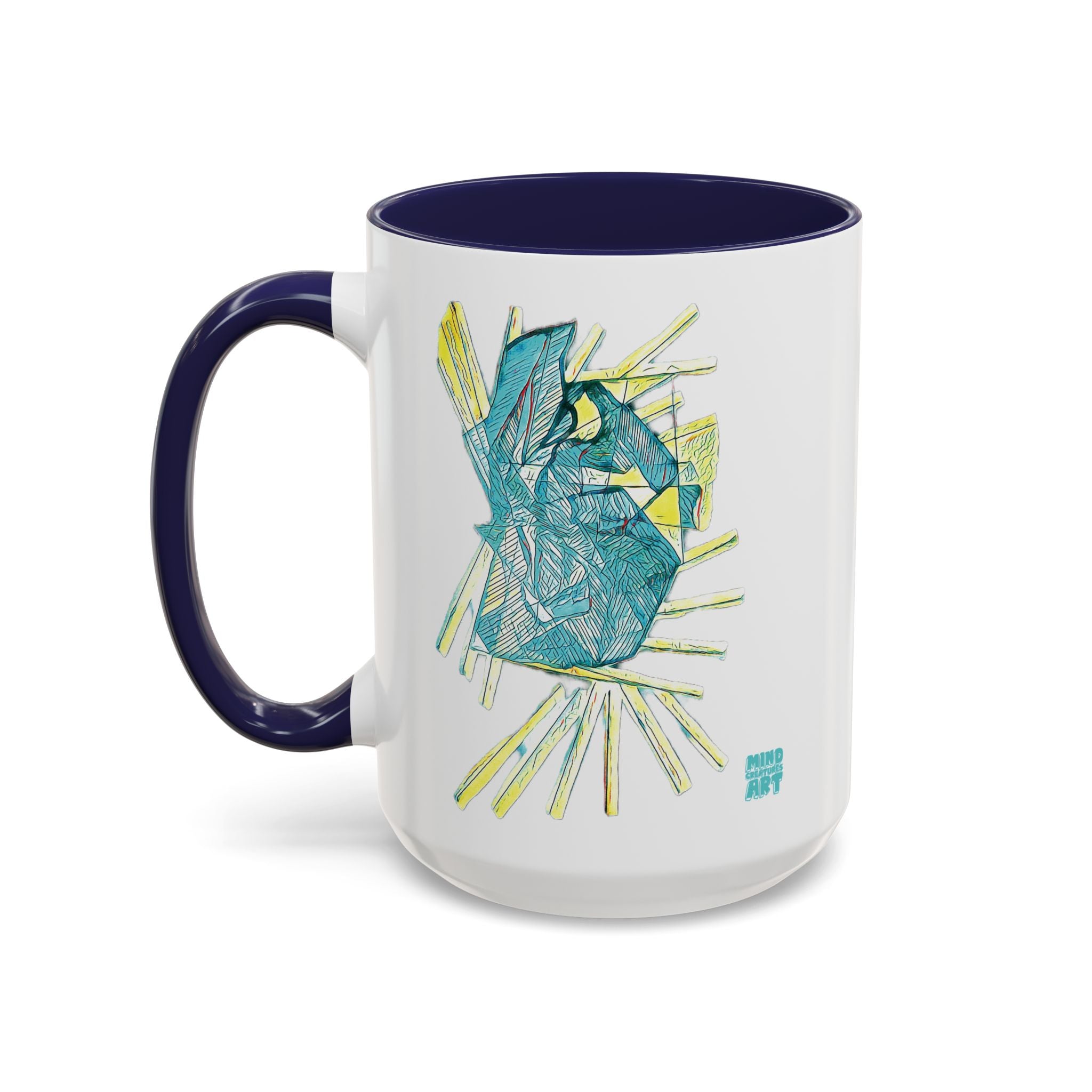 Lightspeed (Aqua) Accent Coffee Mug (11oz, 15oz)