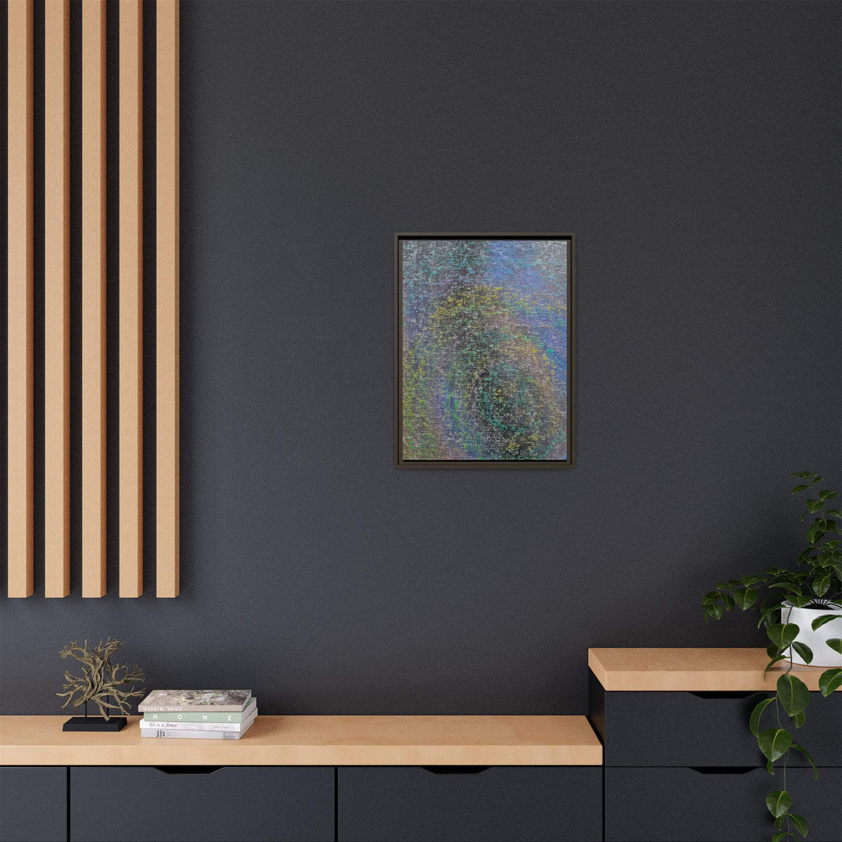Iridescent (V2) Matte Canvas, Framed
