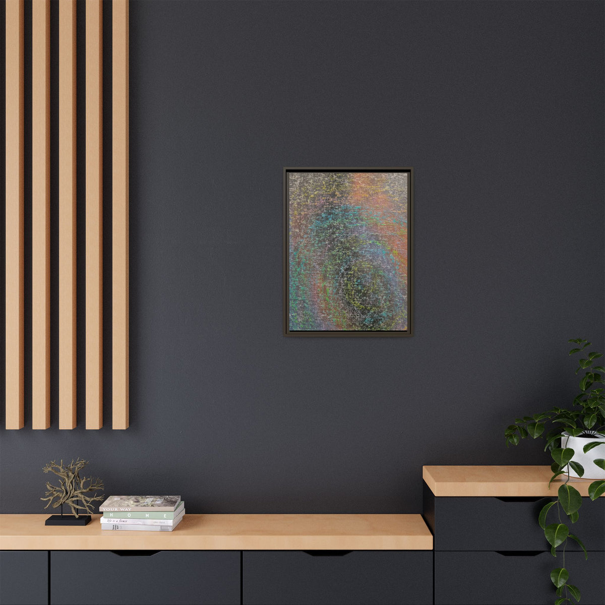 Iridescent Matte Canvas, Framed