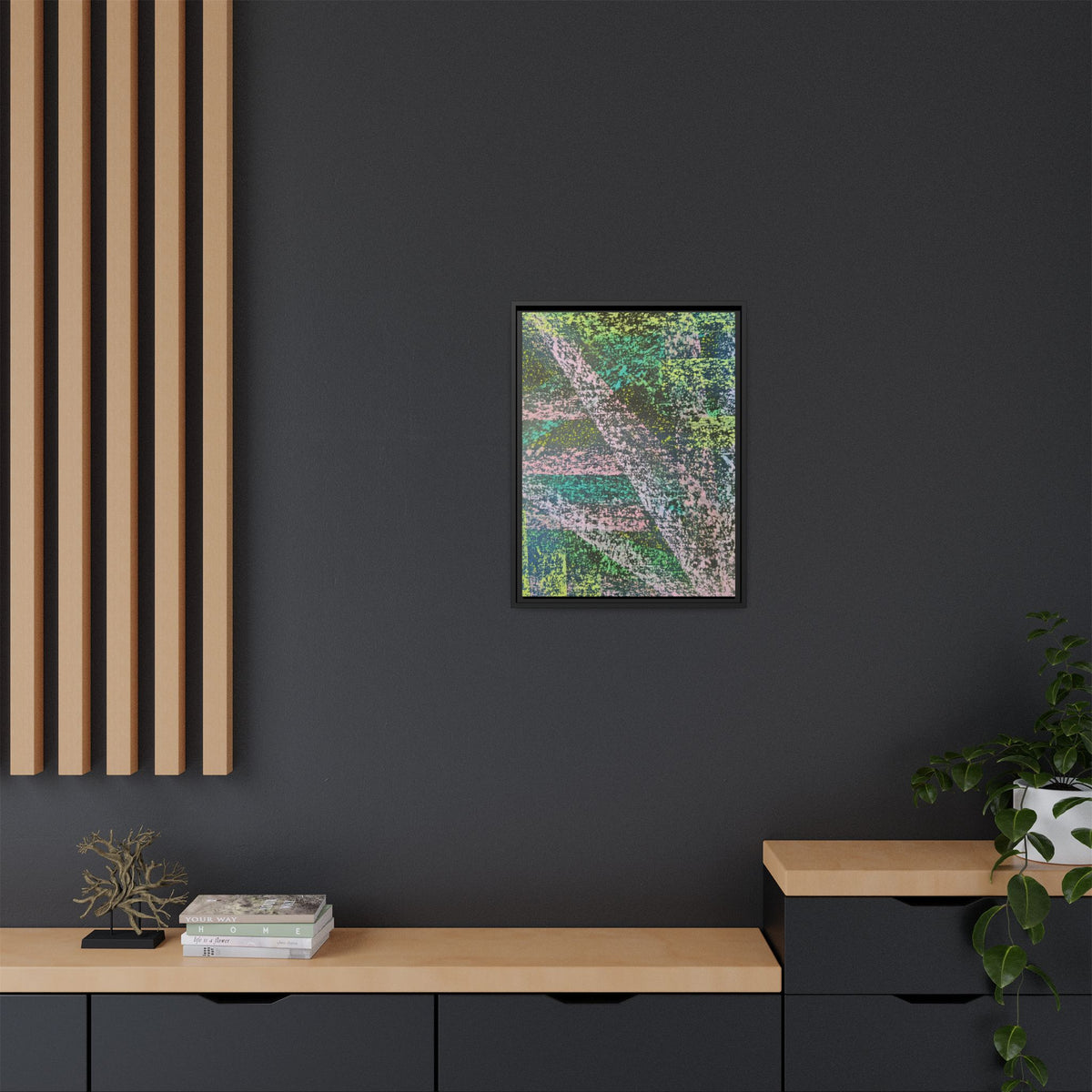 Stream Matte Canvas, Framed