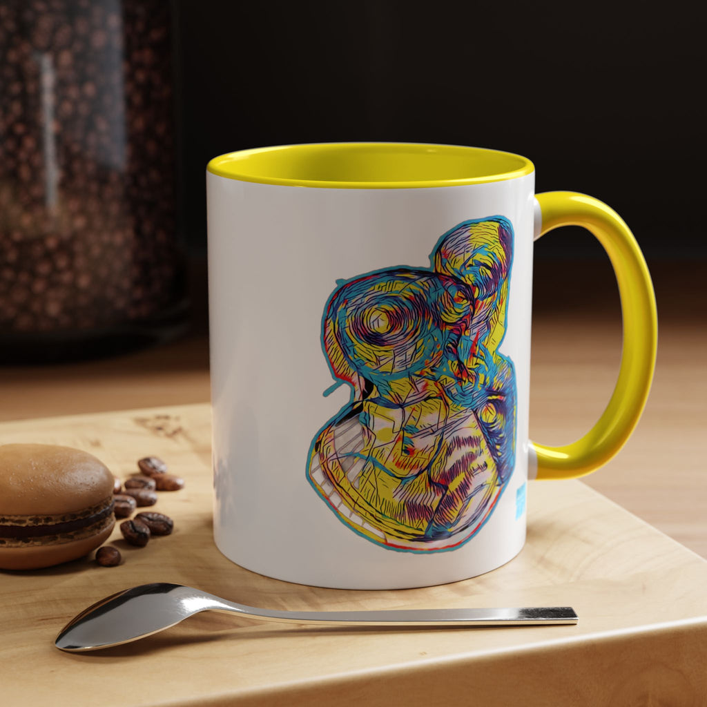 Curiosity (Neon) Accent Coffee Mug (11oz, 15oz)