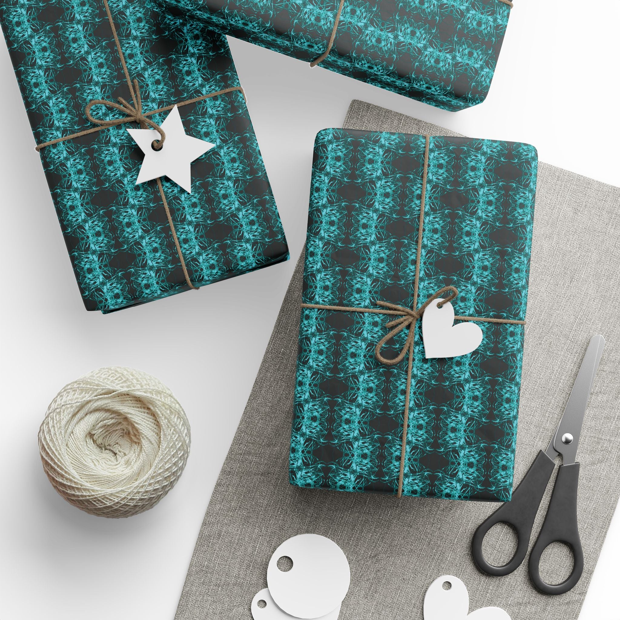 Link (Teal) Heavy Wrapping Paper
