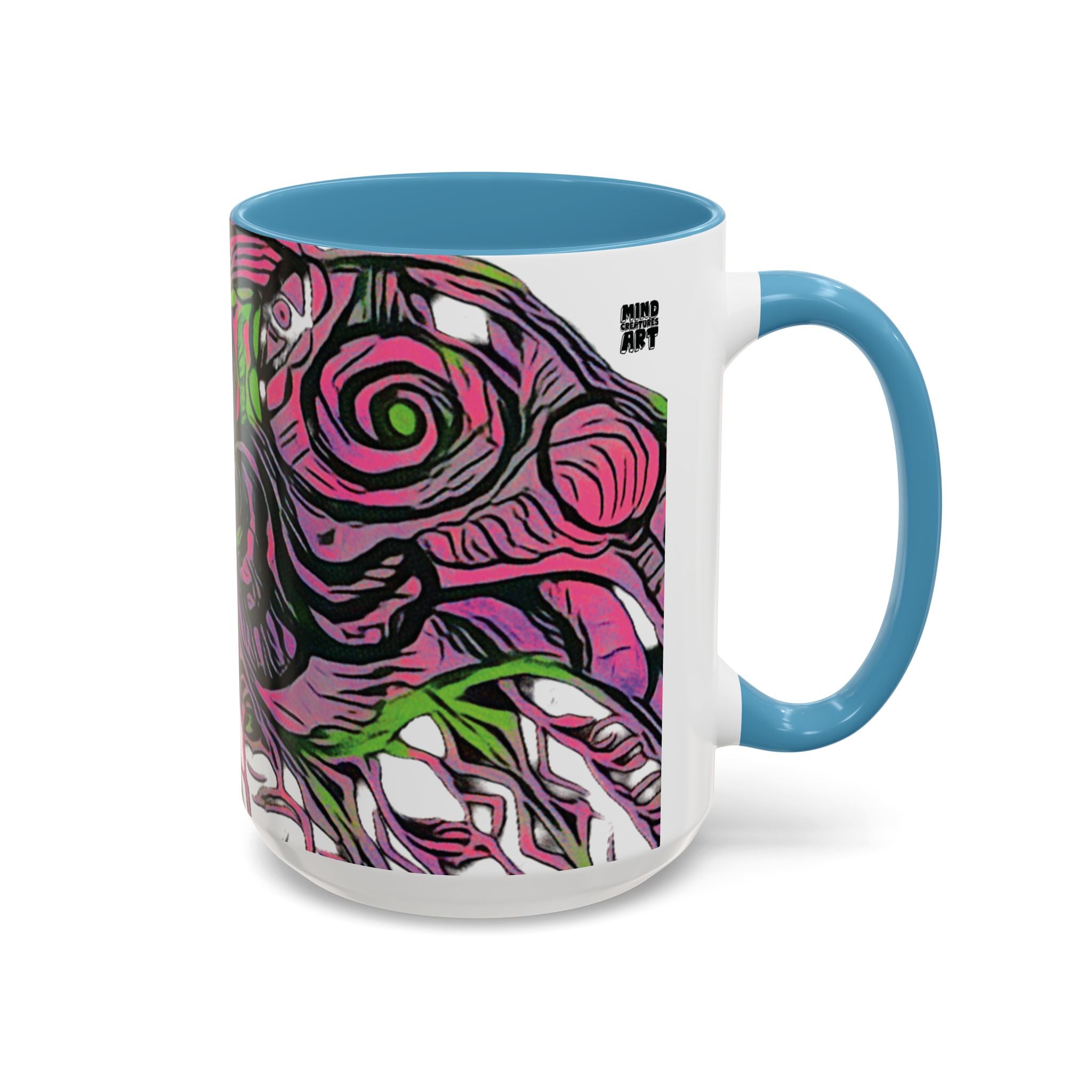 Vessel (Neon) Accent Coffee Mug (11oz, 15oz)