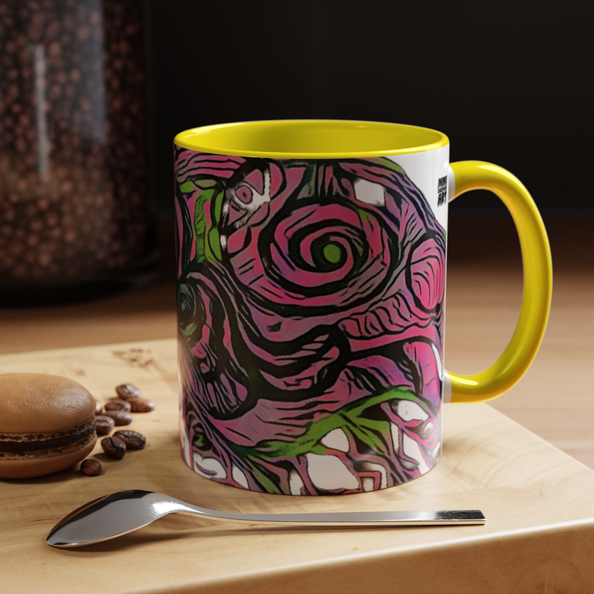 Vessel (Neon) Accent Coffee Mug (11oz, 15oz)