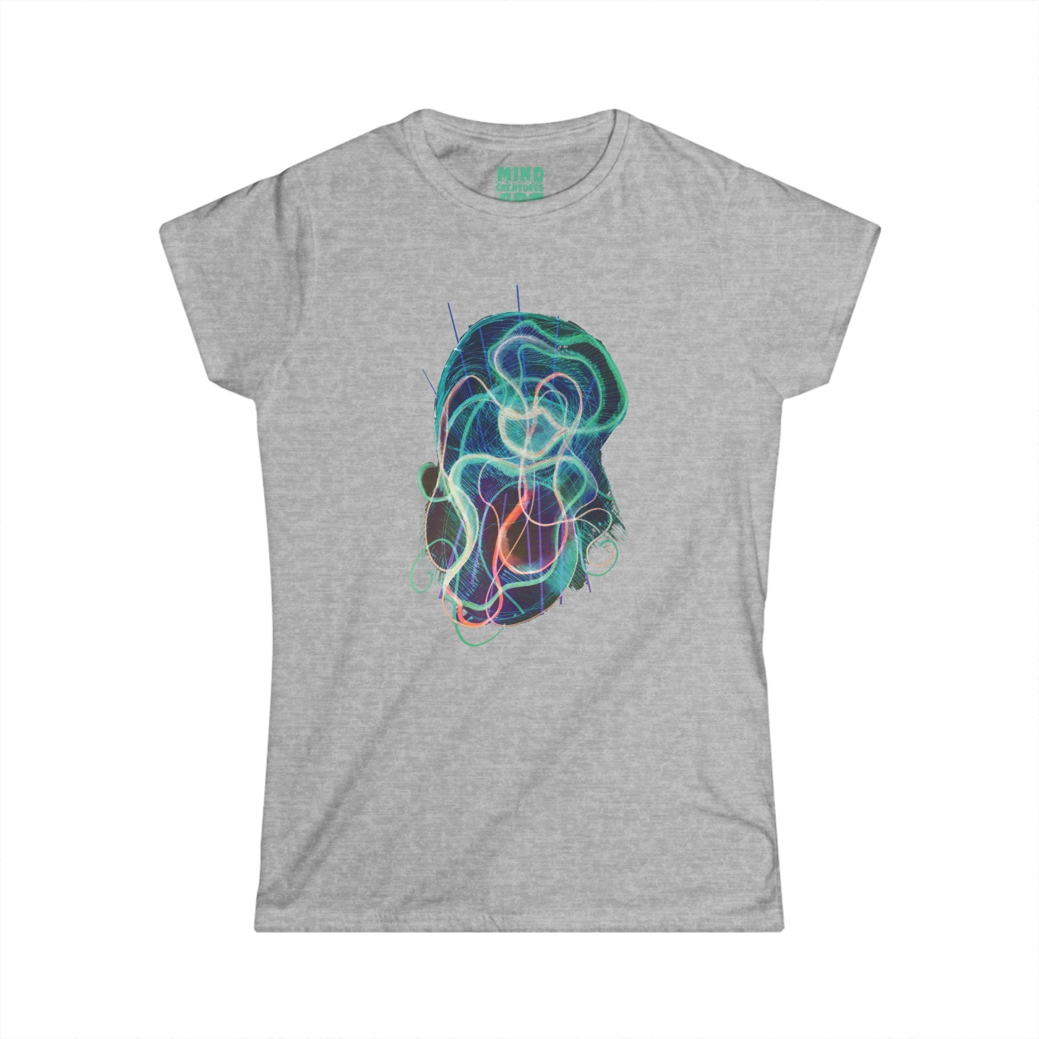 Davy Jones (Electric Teal) Women's Softstyle Tee