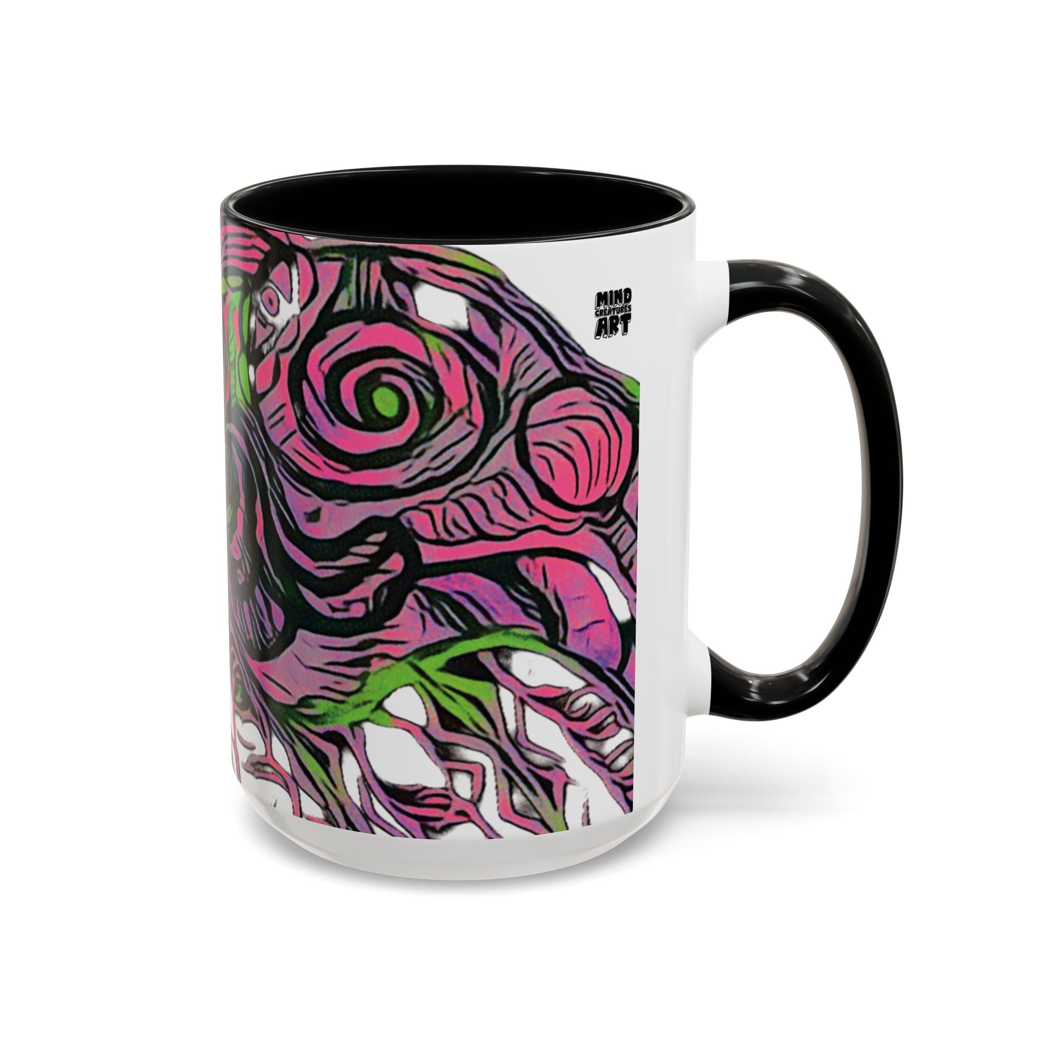 Vessel (Neon) Accent Coffee Mug (11oz, 15oz)