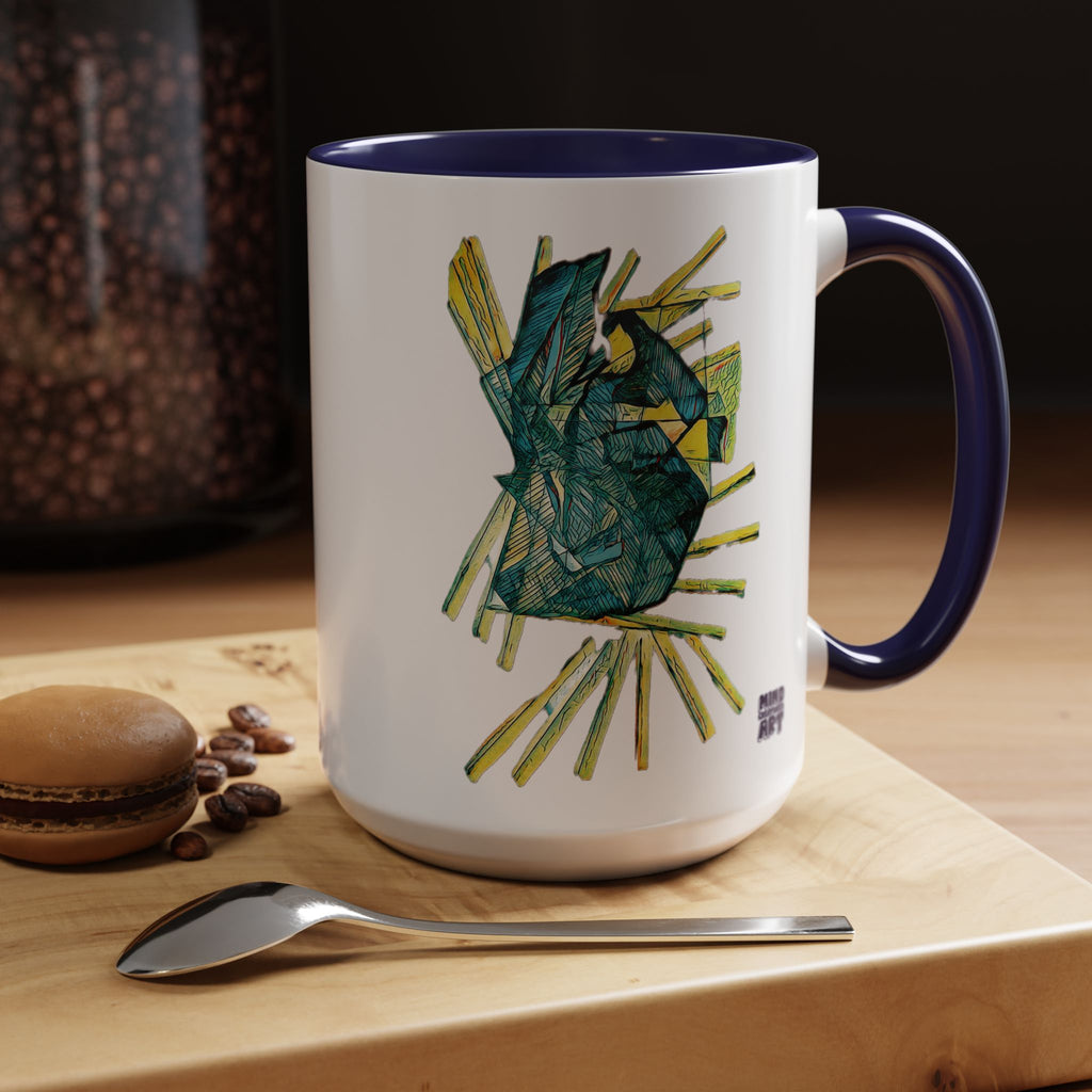 Lightspeed (Teal) Accent Coffee Mug (11oz, 15oz)