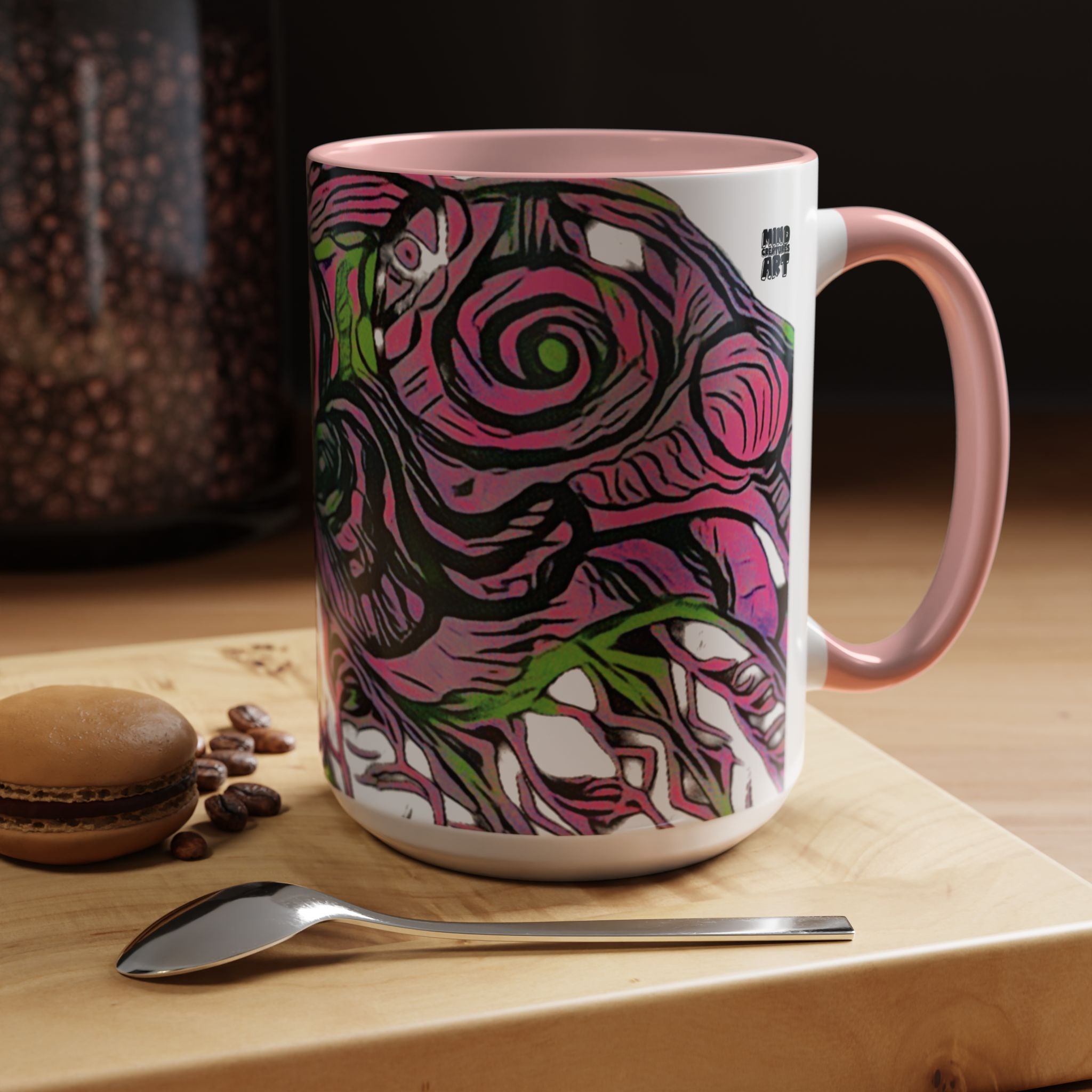 Vessel (Neon) Accent Coffee Mug (11oz, 15oz)
