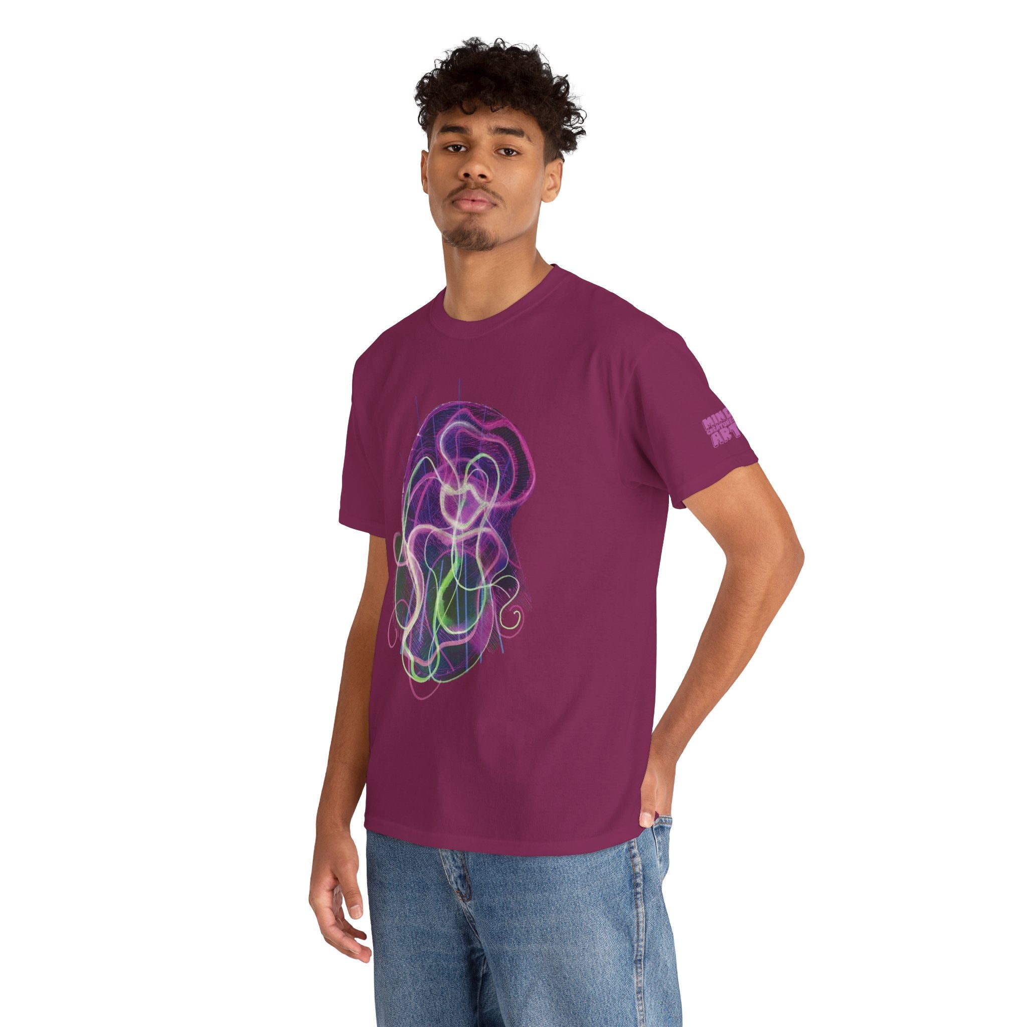 Davy Jones (Electric Purple) Unisex Heavy Cotton Tee