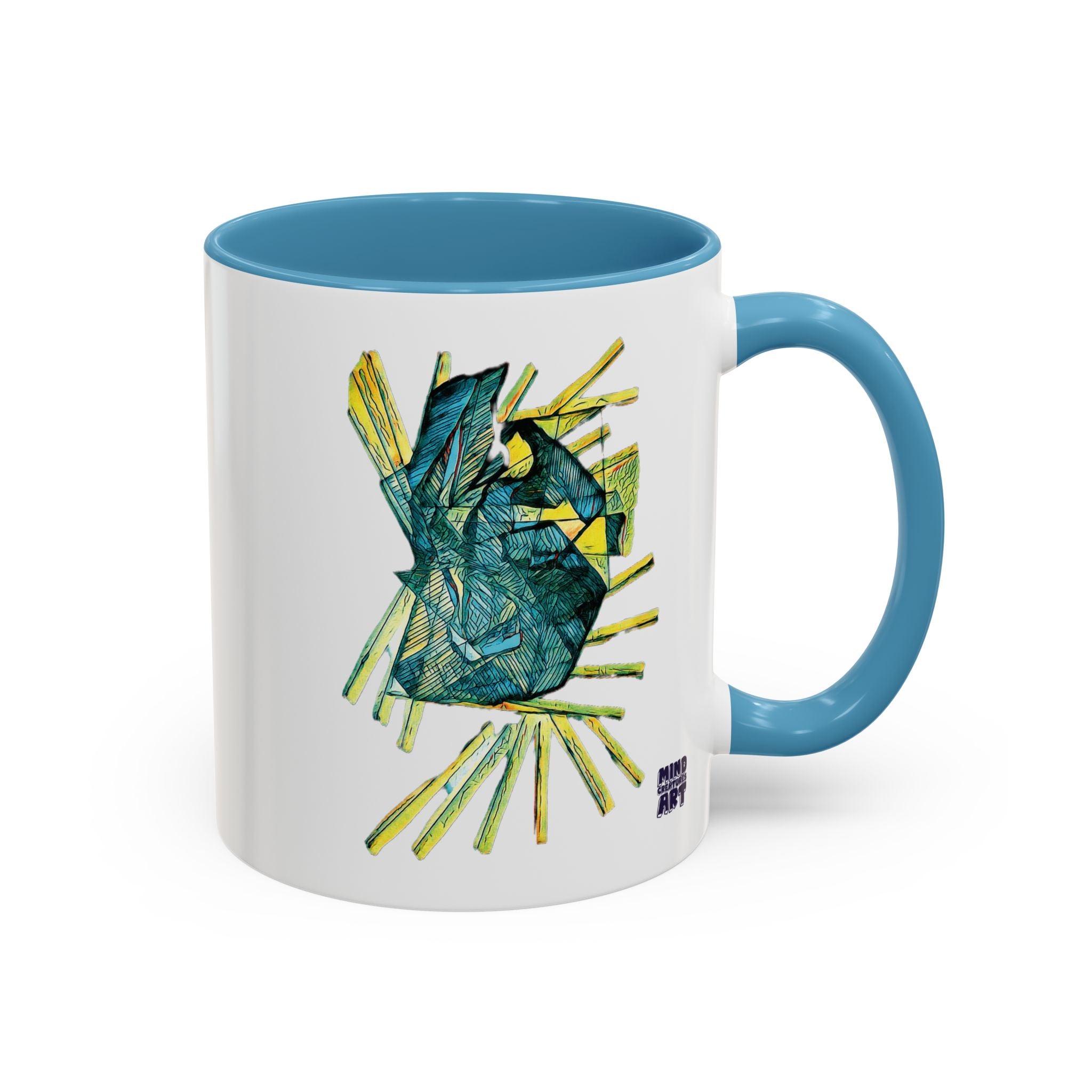 Lightspeed (Teal) Accent Coffee Mug (11oz, 15oz)