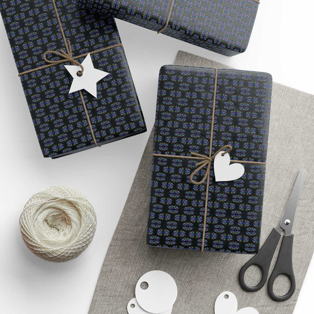 Watching (Mirror, Black Background) Heavy Wrapping Paper