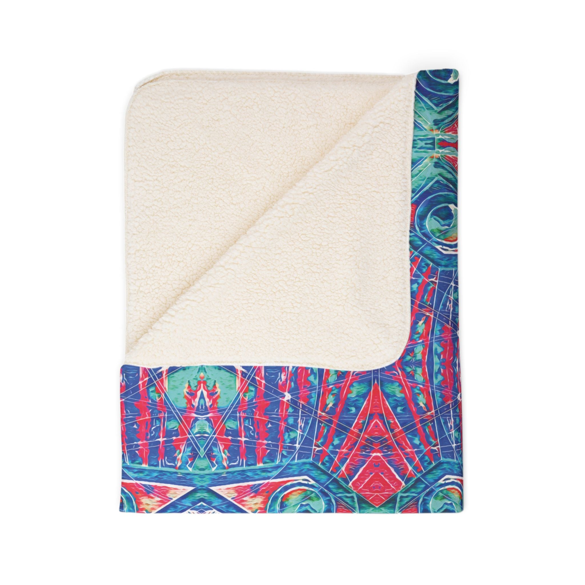 Love (Mirror, Clash) Fleece Sherpa Blanket