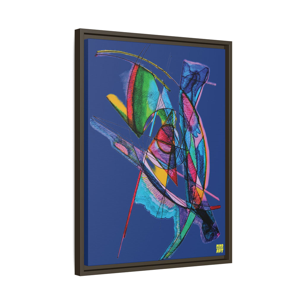 Watching (Dark Blue Background) Matte Canvas, Framed