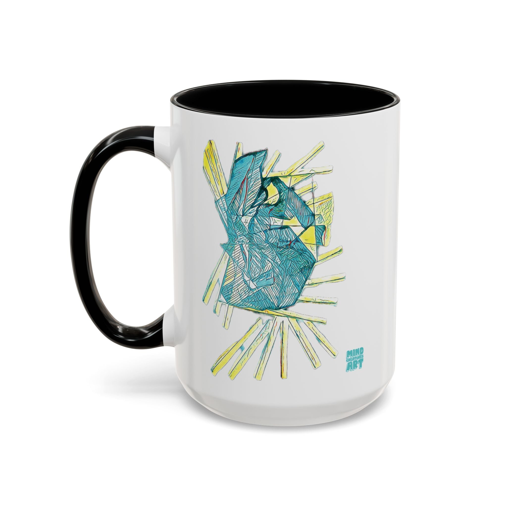 Lightspeed (Aqua) Accent Coffee Mug (11oz, 15oz)
