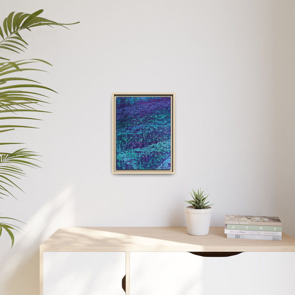 Lagoon Matte Canvas, Framed