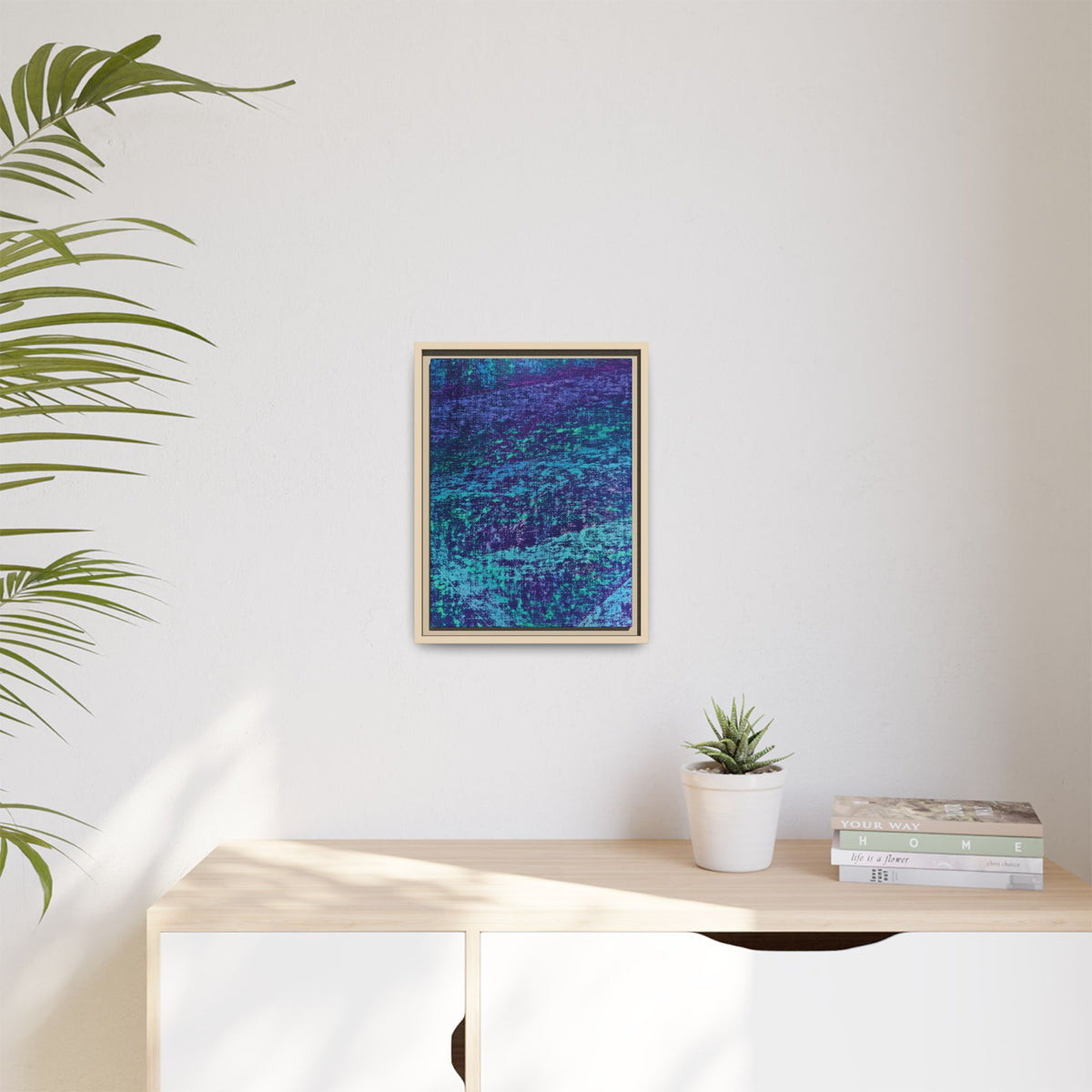 Lagoon Matte Canvas, Framed