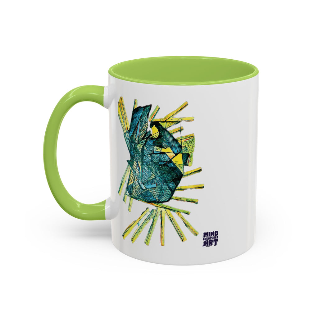 Lightspeed (Teal) Accent Coffee Mug (11oz, 15oz)