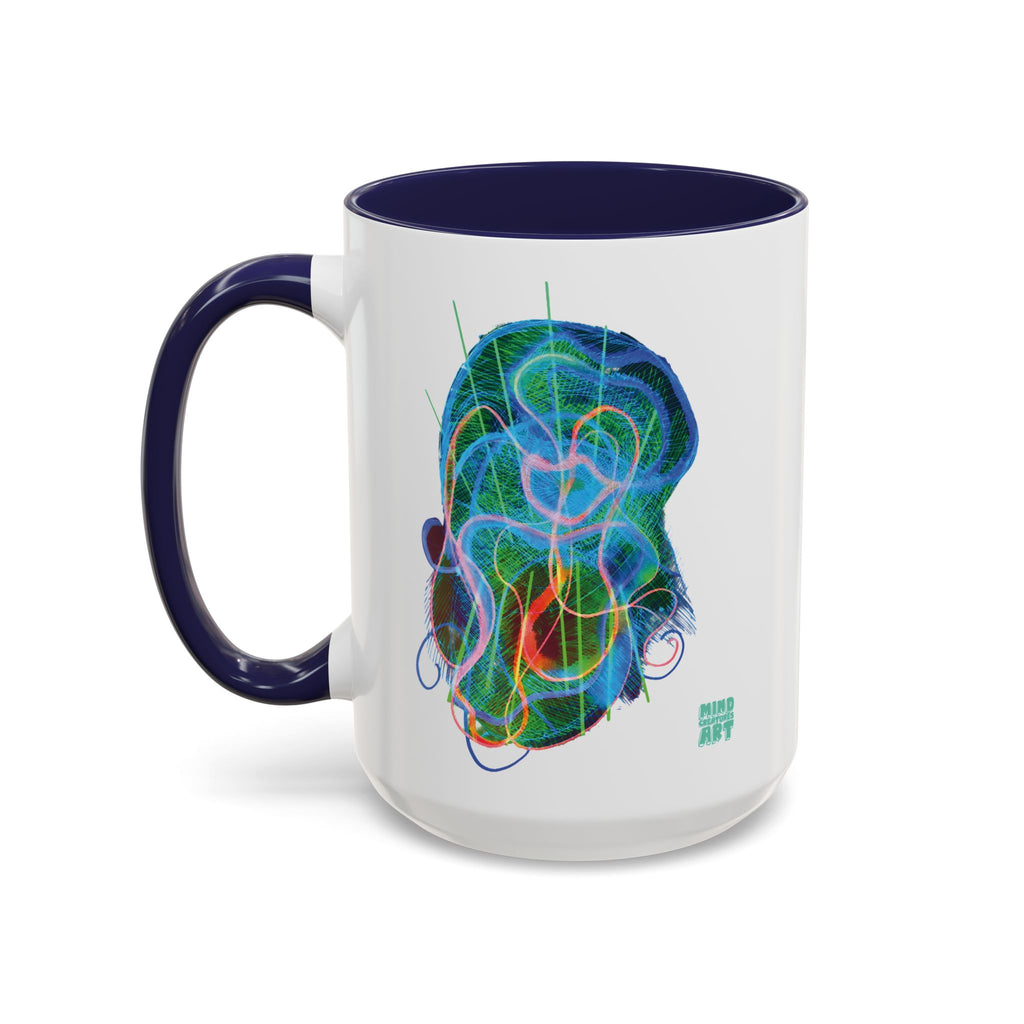 Davy Jones (Electric Blue & Green) Accent Coffee Mug (11oz, 15oz)