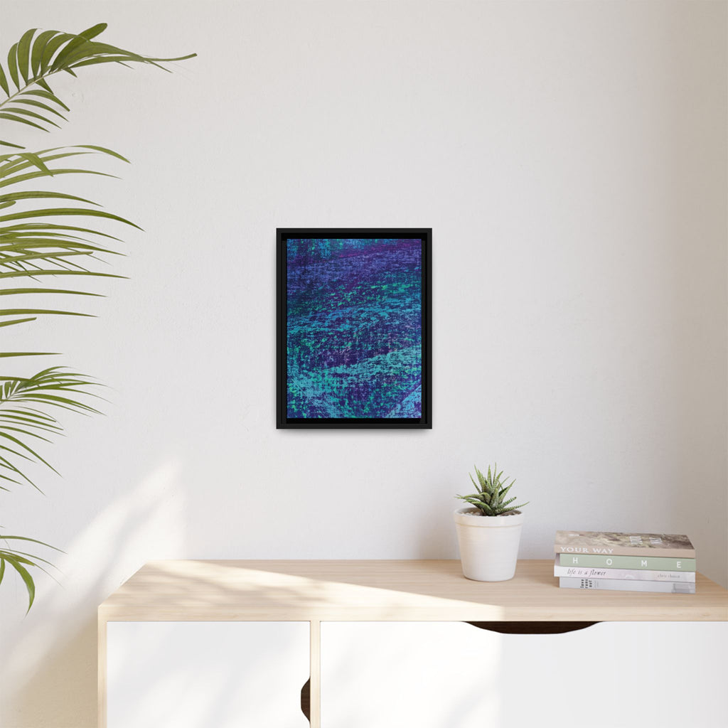 Lagoon Matte Canvas, Framed
