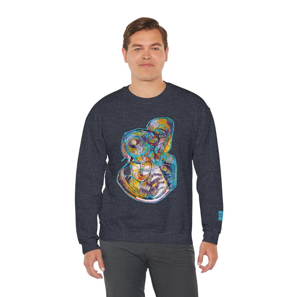 Curiosity (Aqua) Unisex Heavy Blend™ Crewneck Sweatshirt