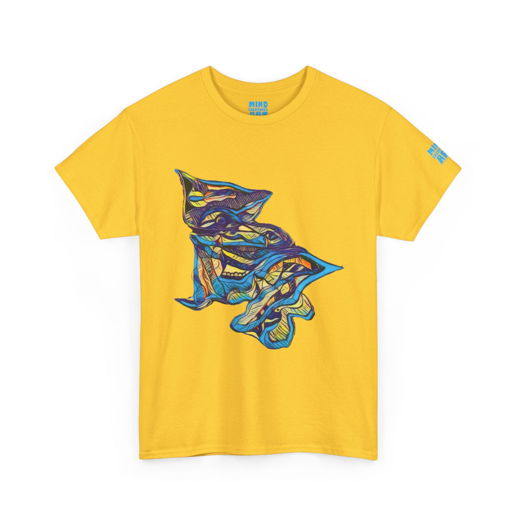 Cheshire (Blue & Yellow) Unisex Heavy Cotton Tee