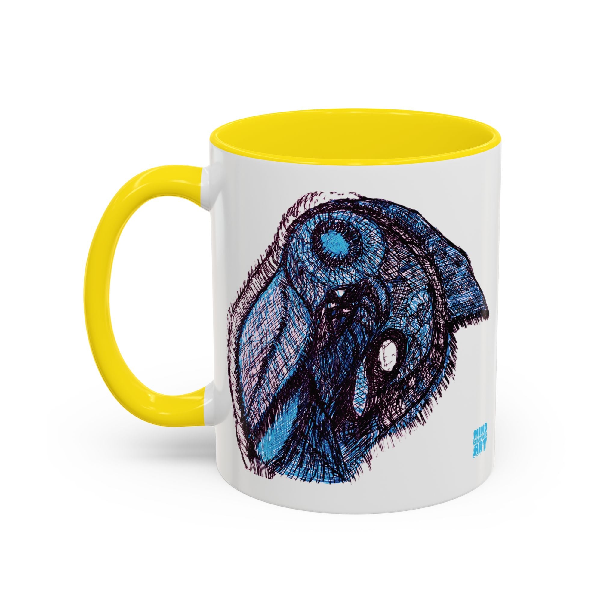 Who Are You? (Blue) Accent Coffee Mug (11oz, 15oz)