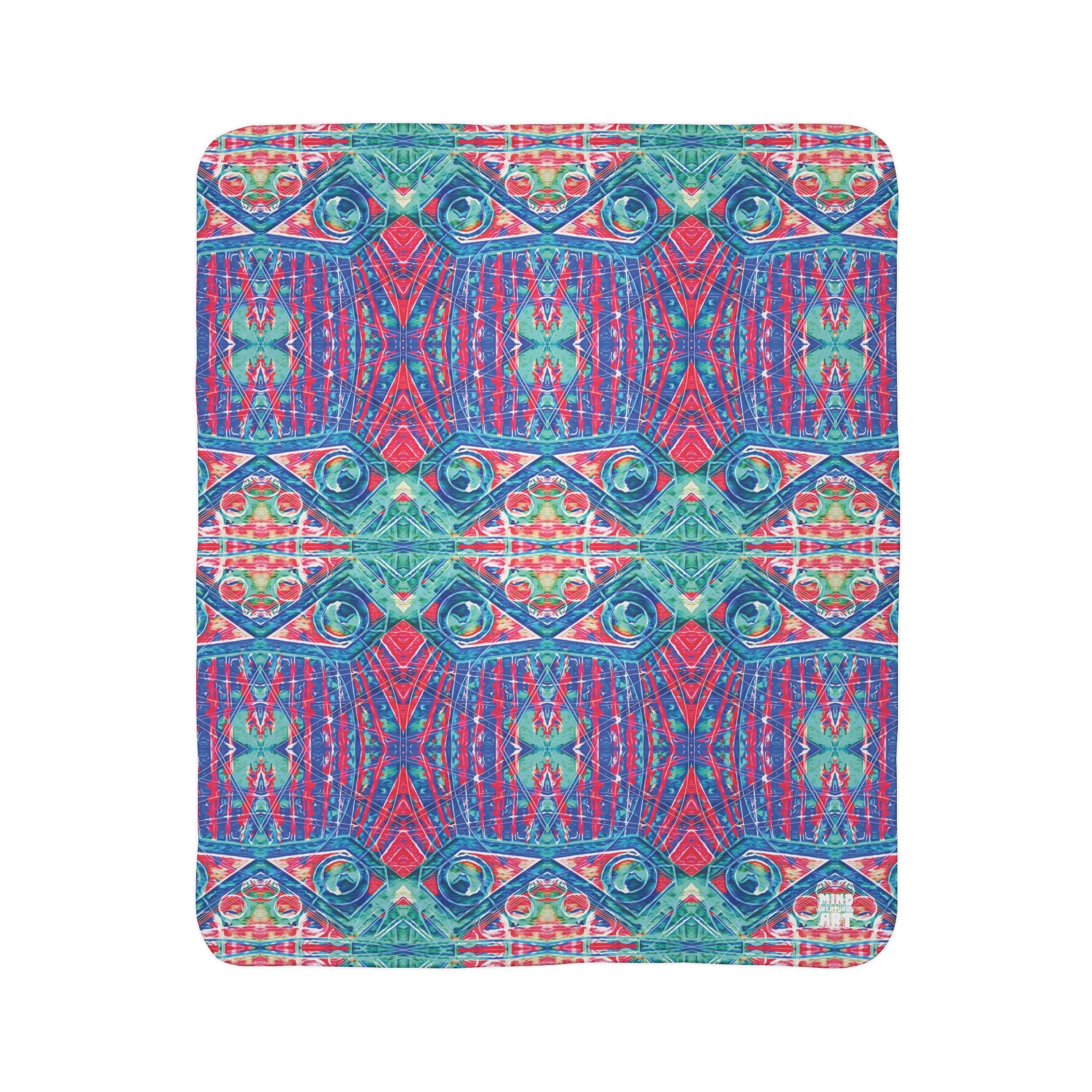 Love (Mirror, Clash) Fleece Sherpa Blanket