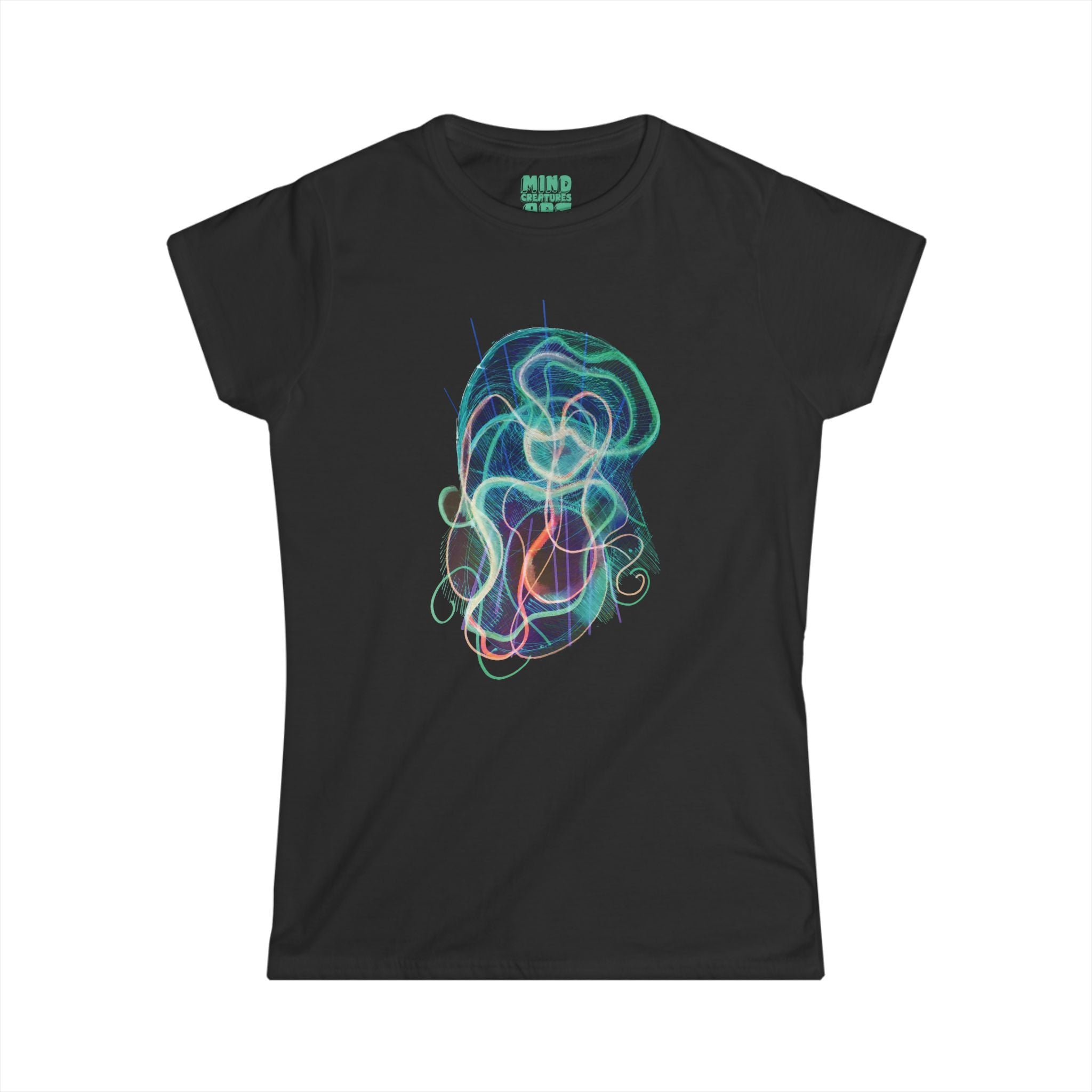 Davy Jones (Electric Teal) Women's Softstyle Tee