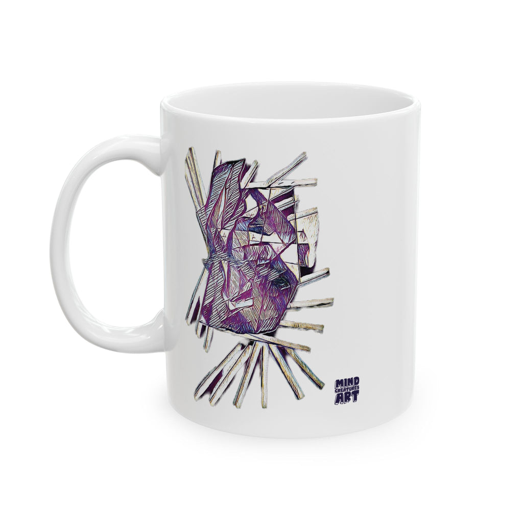 Lightspeed (Purple) White Ceramic Mug, (11oz, 15oz)