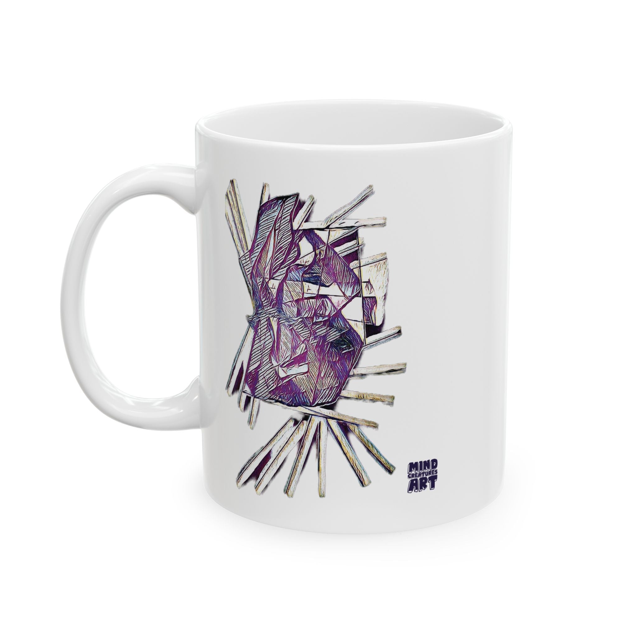 Lightspeed (Purple) White Ceramic Mug, (11oz, 15oz)